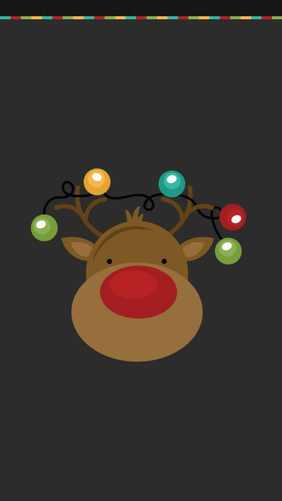 クリスマス仕様のスマホでホリデーグリーティングを送ろう 壁紙