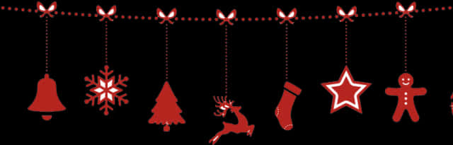 クリスマス用フェスティブガーランド装飾 壁紙