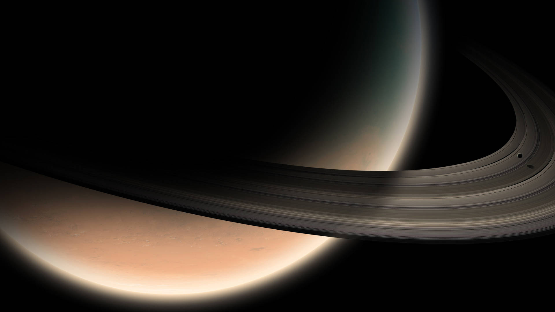 クローズアップ土星 4K