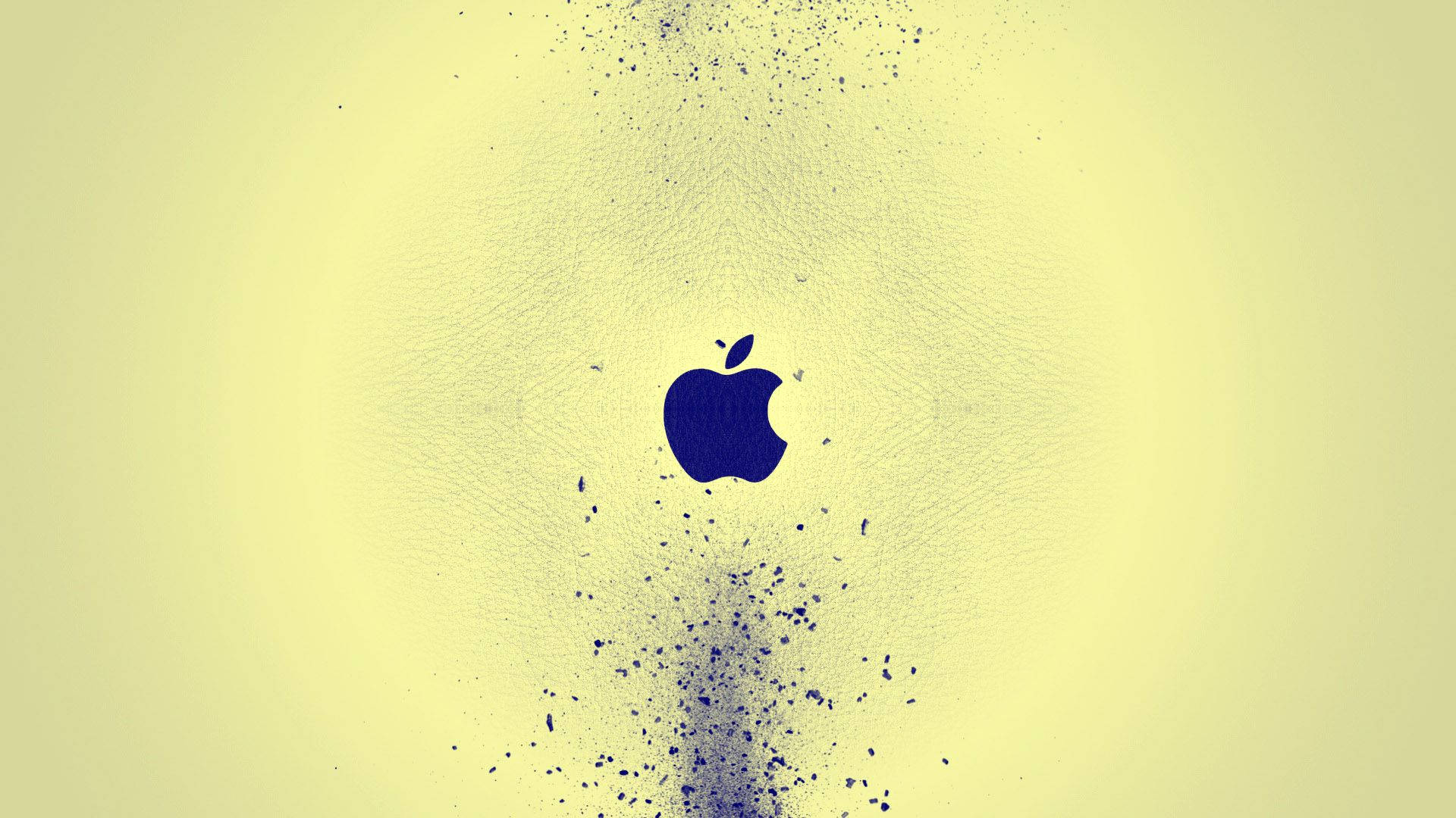 クールなMacBook ブルーロゴ 壁紙