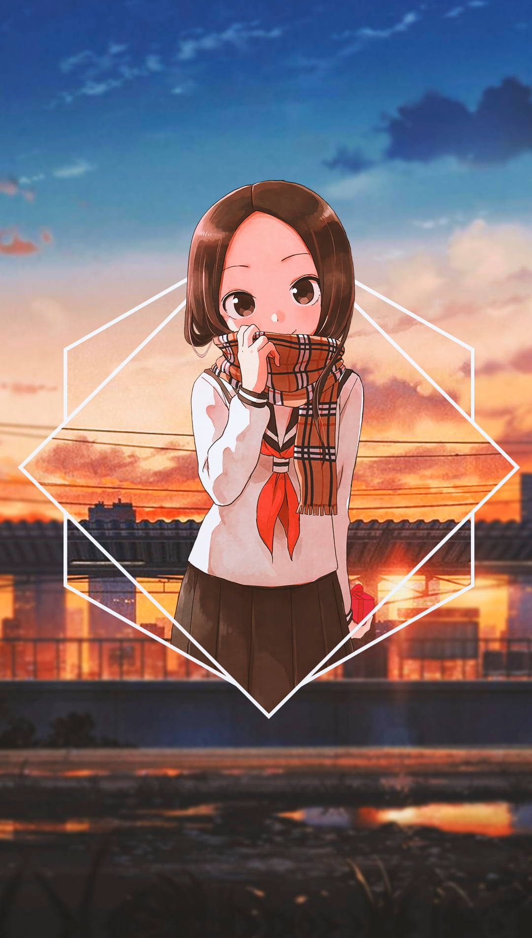 クールなアニメガールPFP からかい上手 壁紙