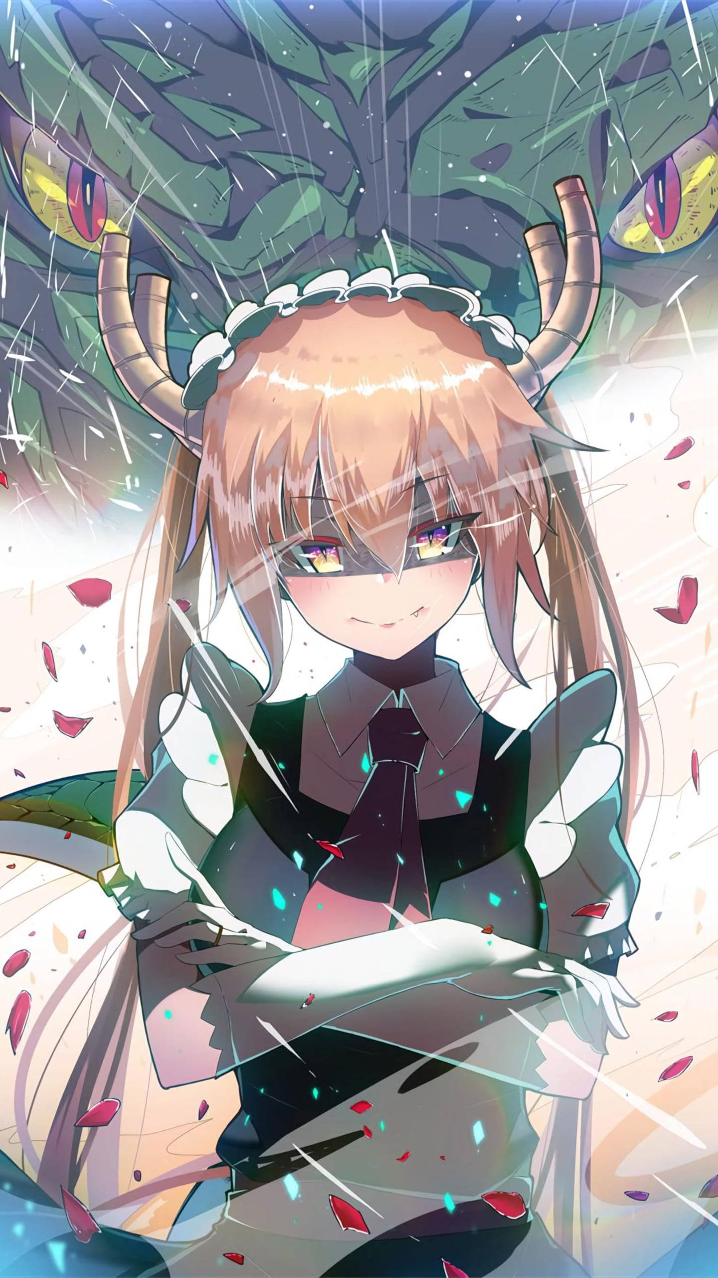 クールなアニメガールのプロフィール画像 ドラゴンメイド 壁紙