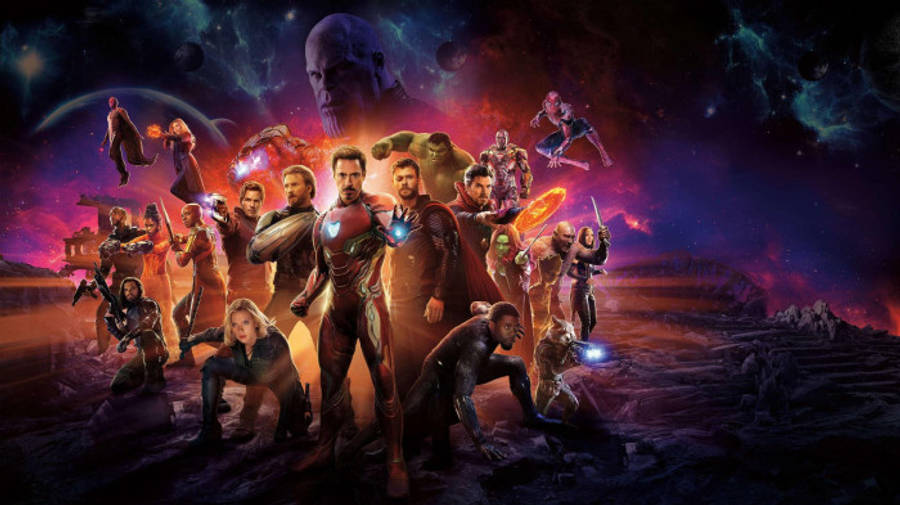 クールなアベンジャーズ インフィニティ・ウォー ヒーローポーズ 壁紙