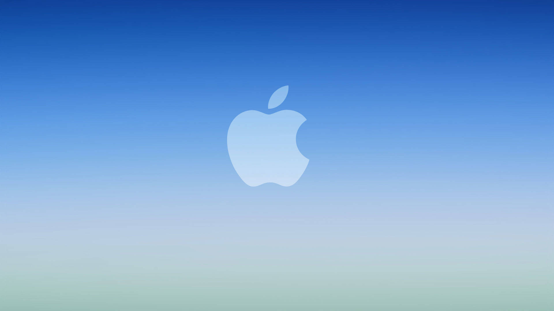 クールなブルーのアップルグラデーション 壁紙