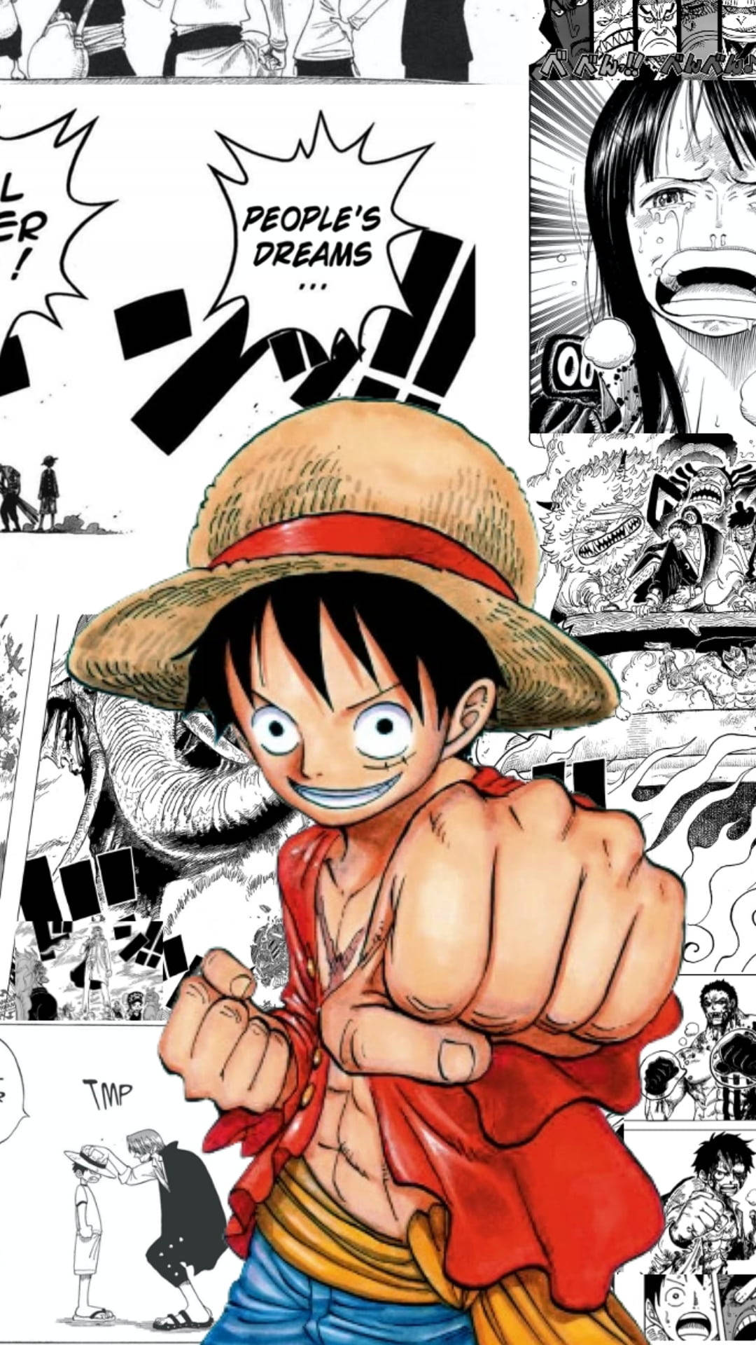 クールなルフィの美学マンガページ 壁紙