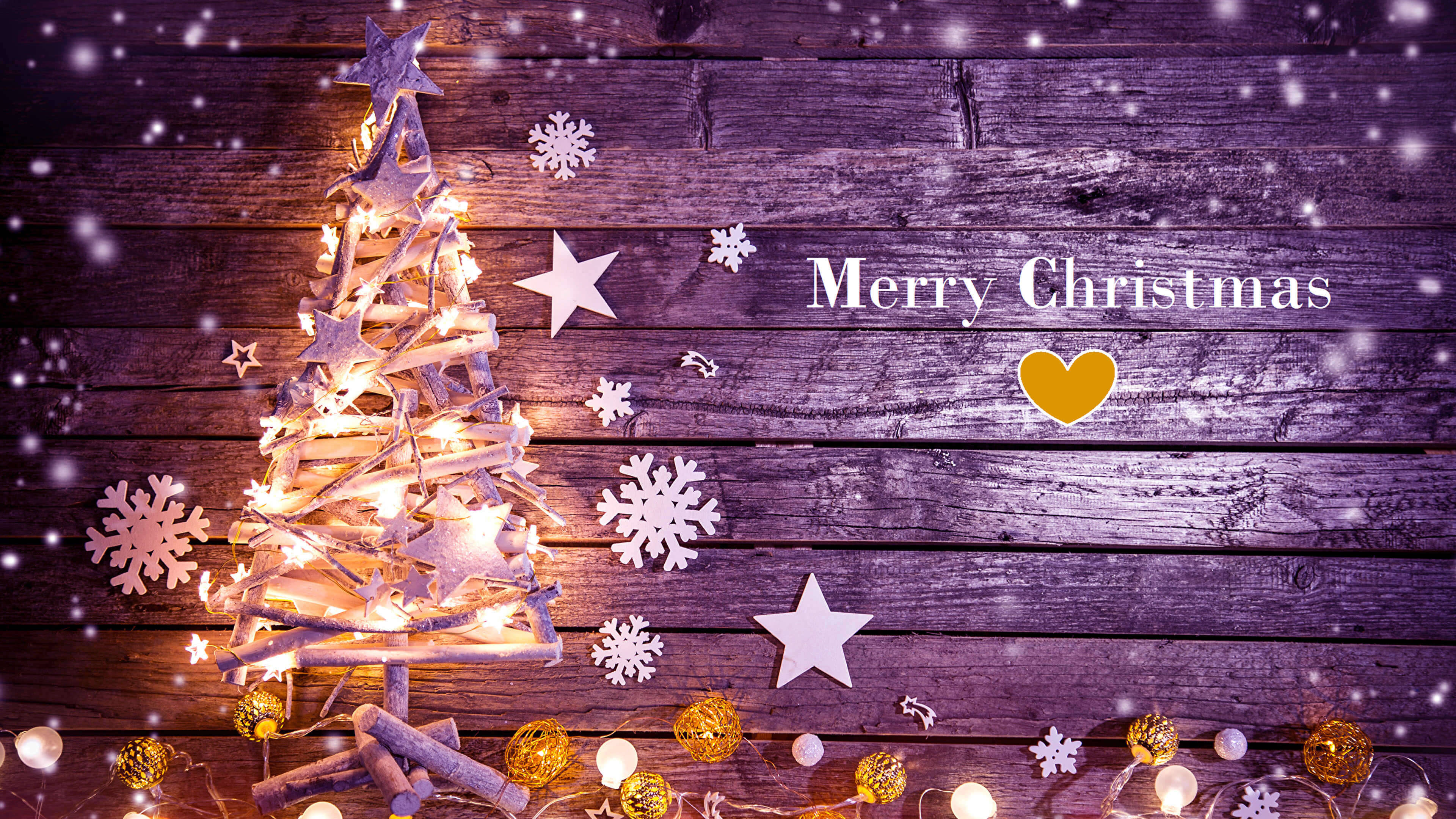 クールな木製クリスマスデスクトップ 壁紙