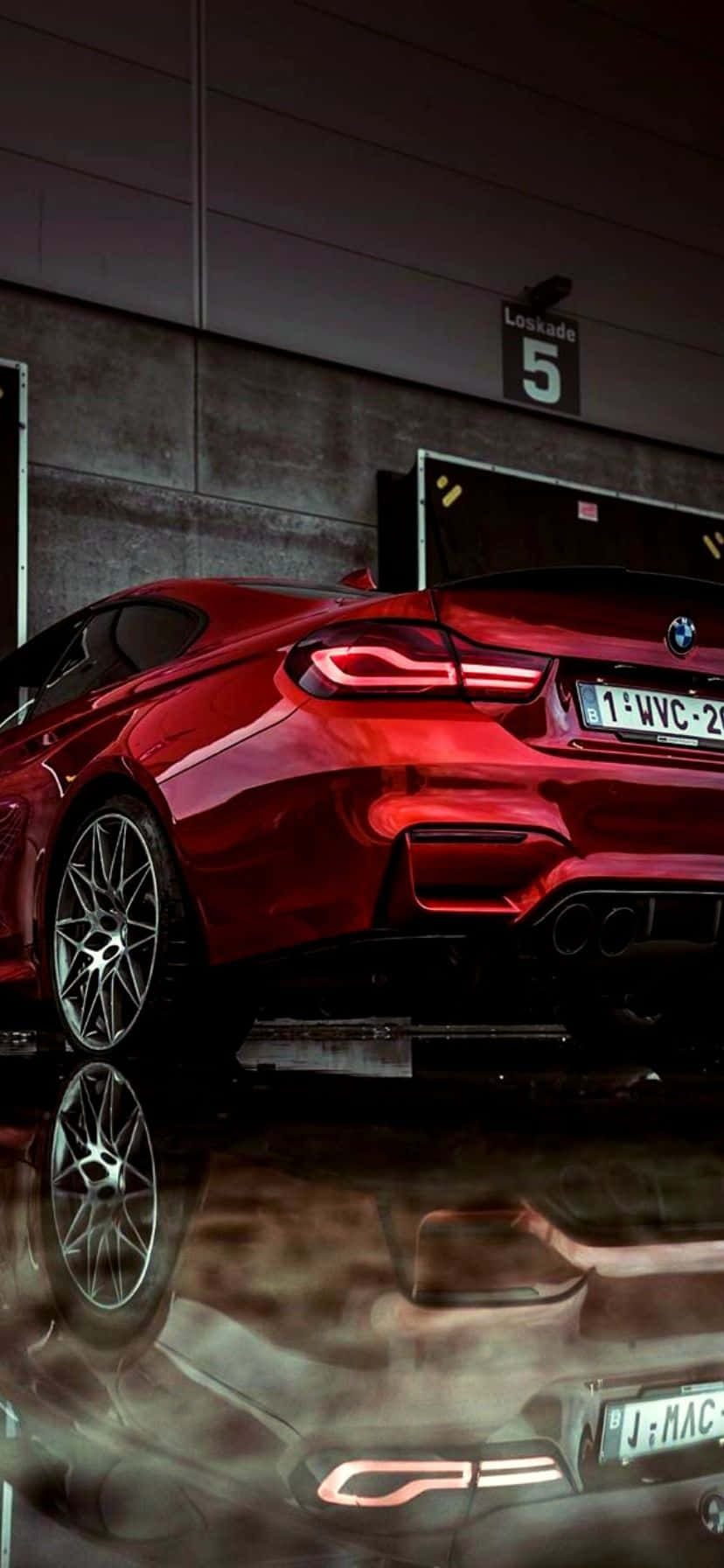 クールな赤いBMW 壁紙