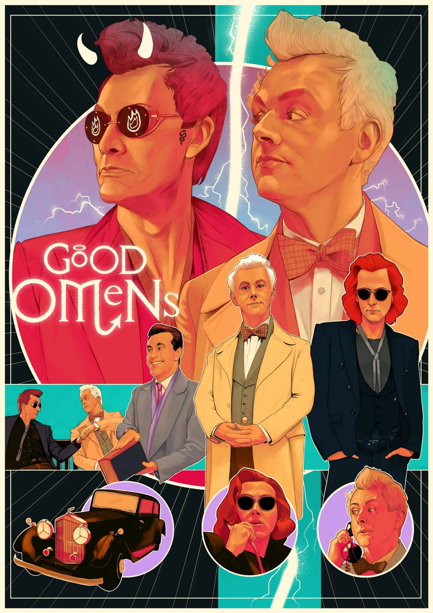 グッド・オーメンズ クリエイティブポスター 壁紙