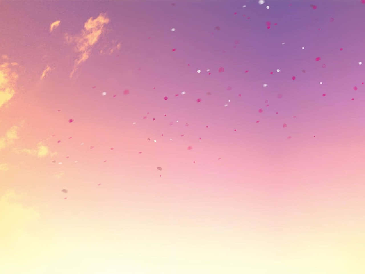 グラデーションスカイ ピンクパステル背景 壁紙