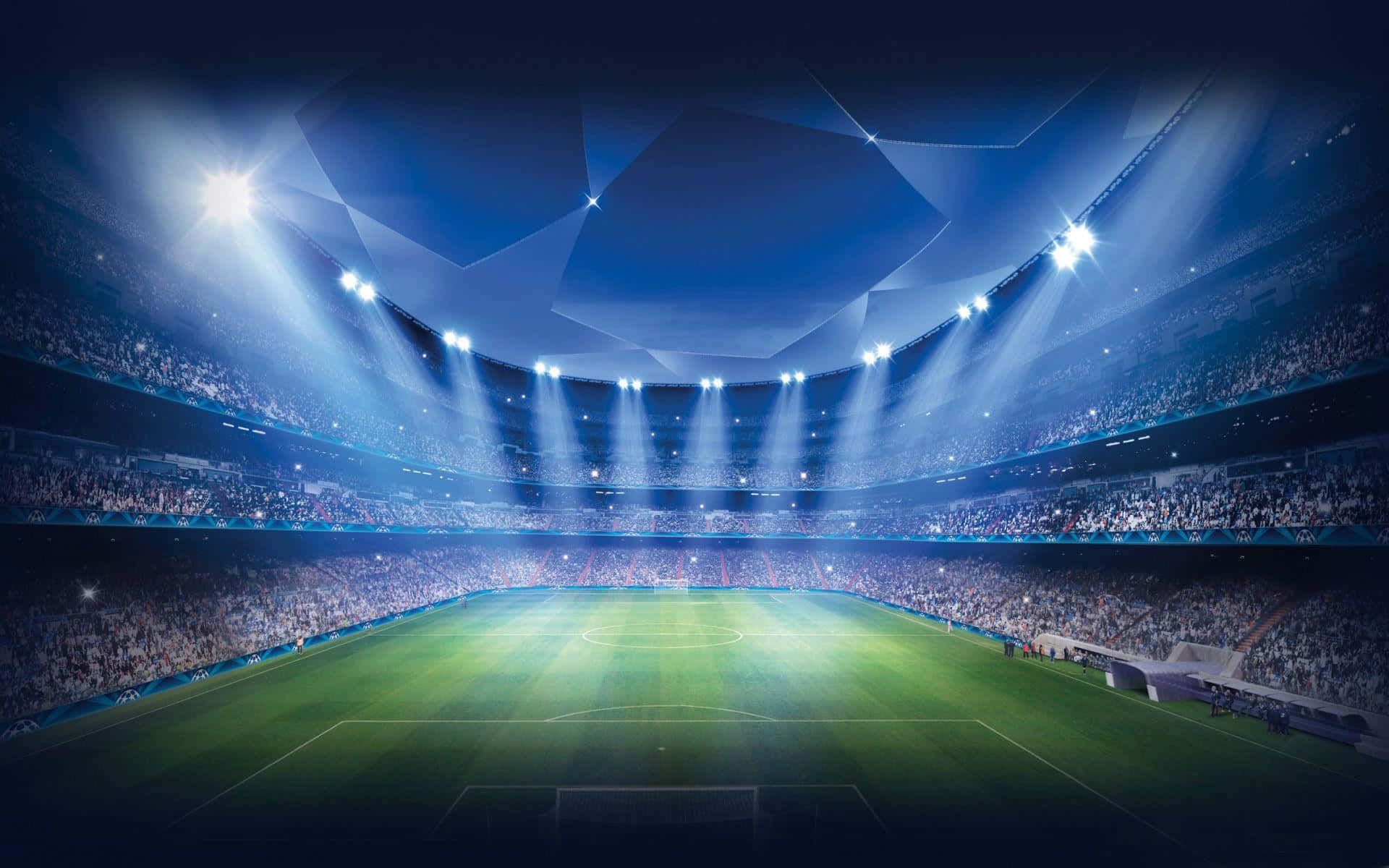 グラフィックサッカーフィールドスタジアム背景 壁紙