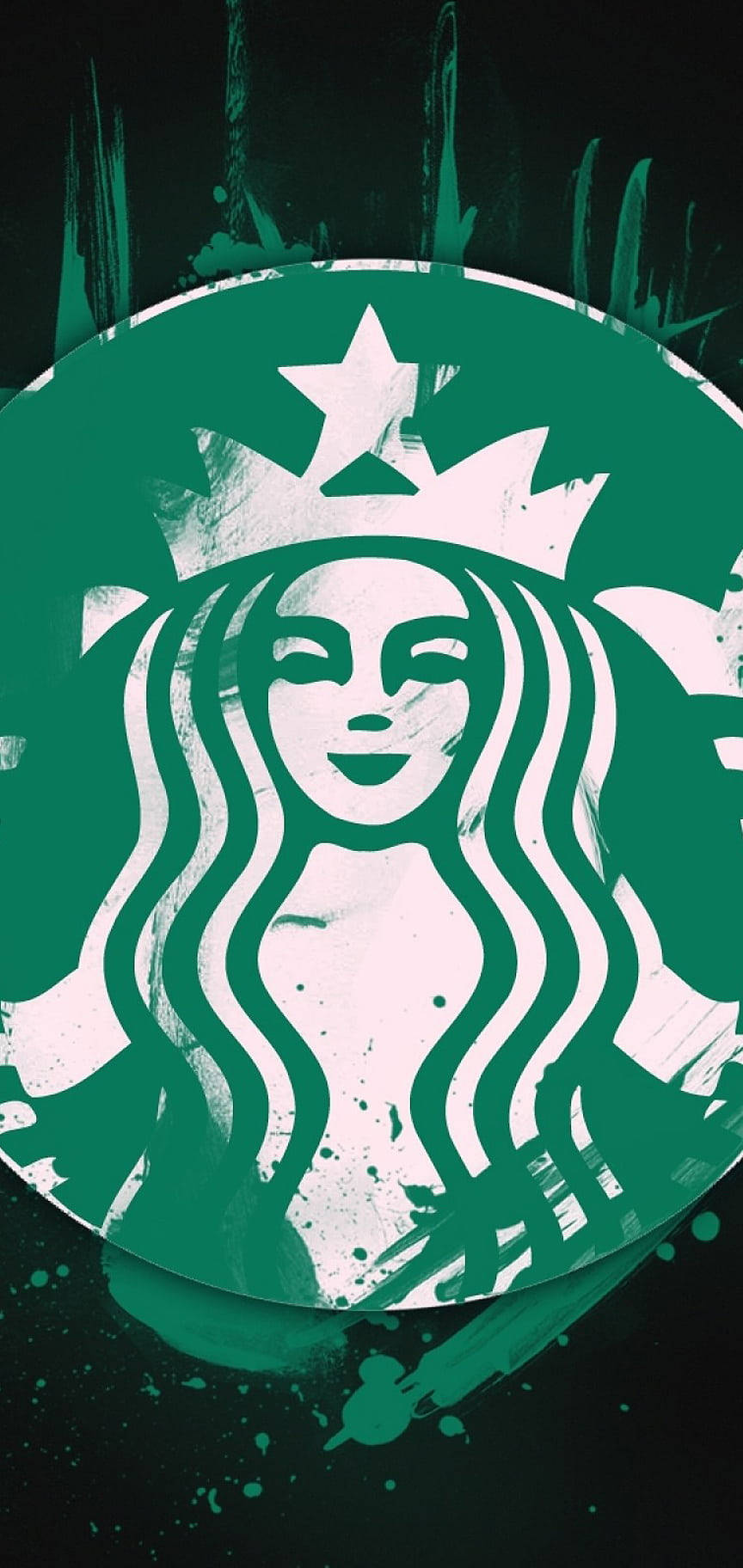 グラフィティのスターバックスiPhone 壁紙