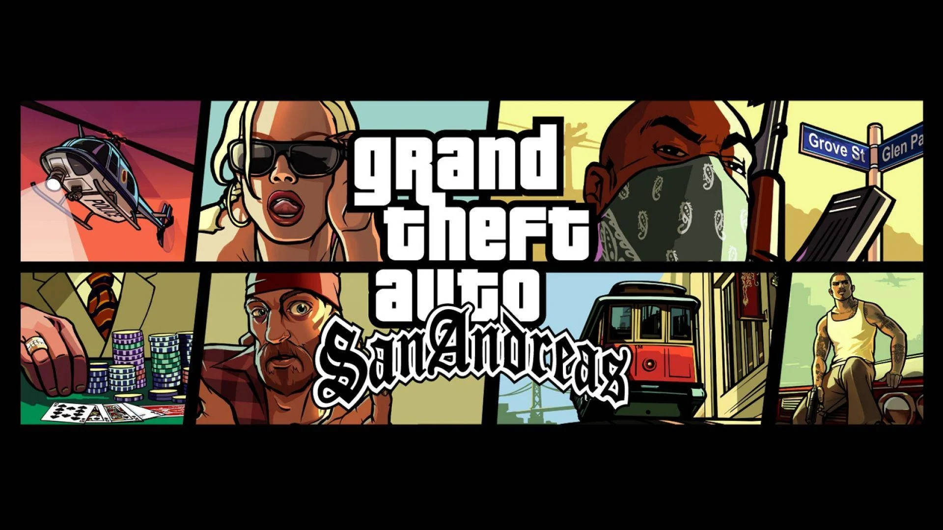 グランド・セフト・オート：サンアンドレアスの魅惑的な4Kゲームポスター 壁紙