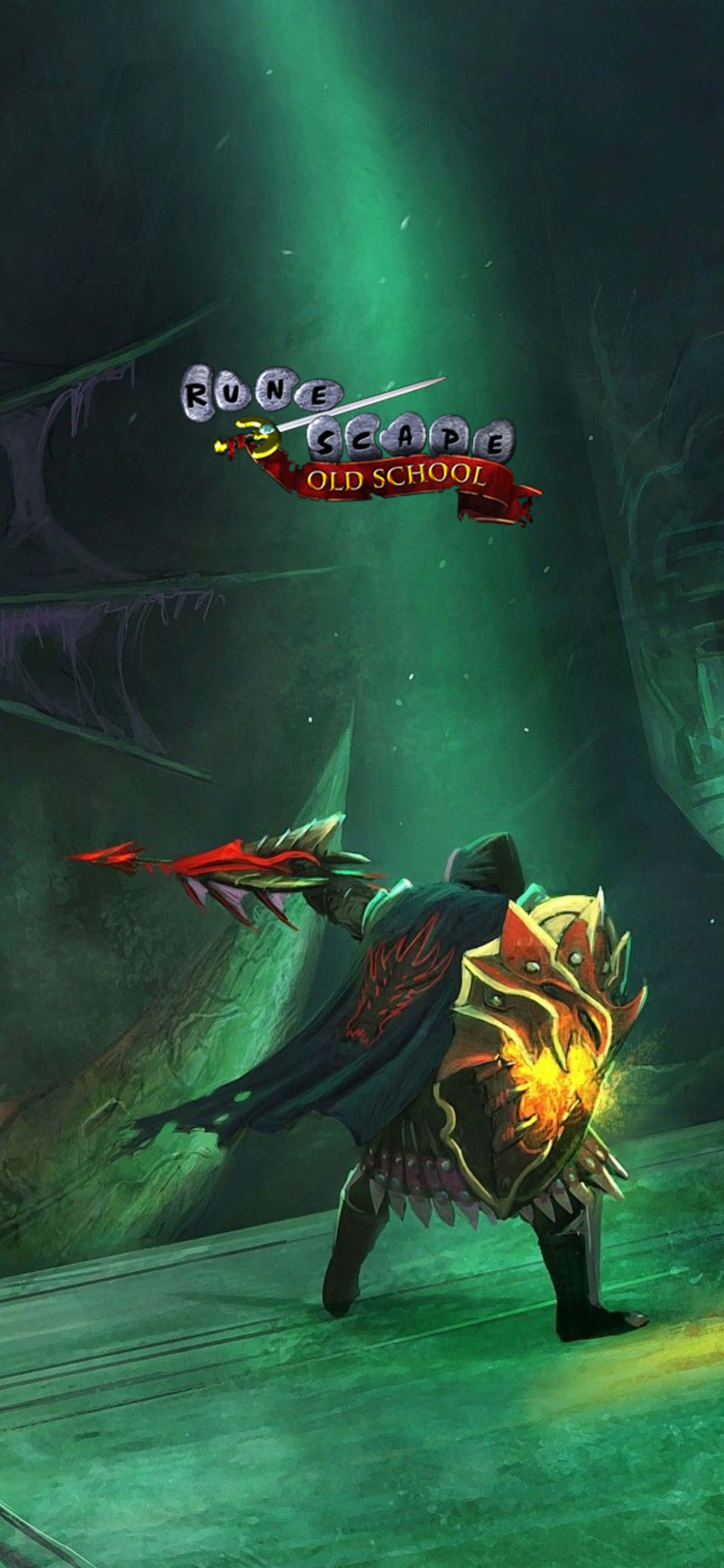 グリーンホーム画面 iPhone XS Max Runescape Oldschool 背景 壁紙