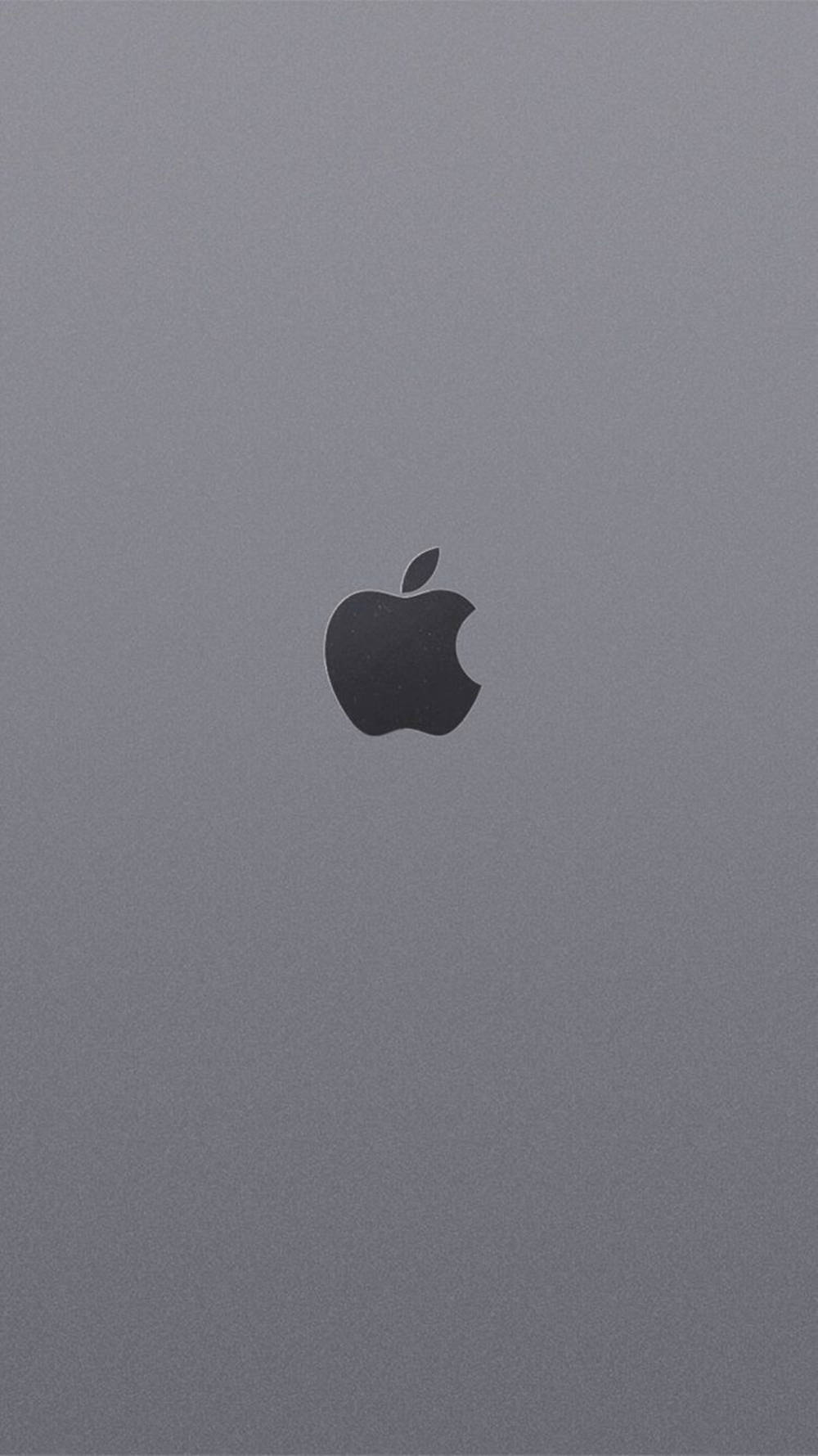 グレーなiPhoneのAppleロゴ 壁紙