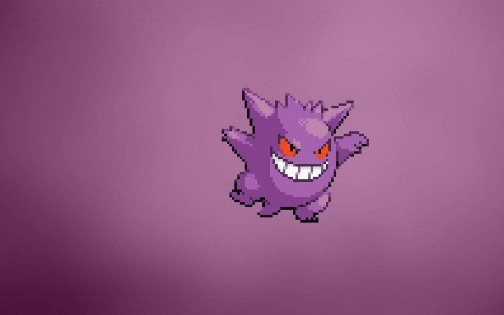 ゲンガー ポケモン ミニマリスト アニメ 壁紙