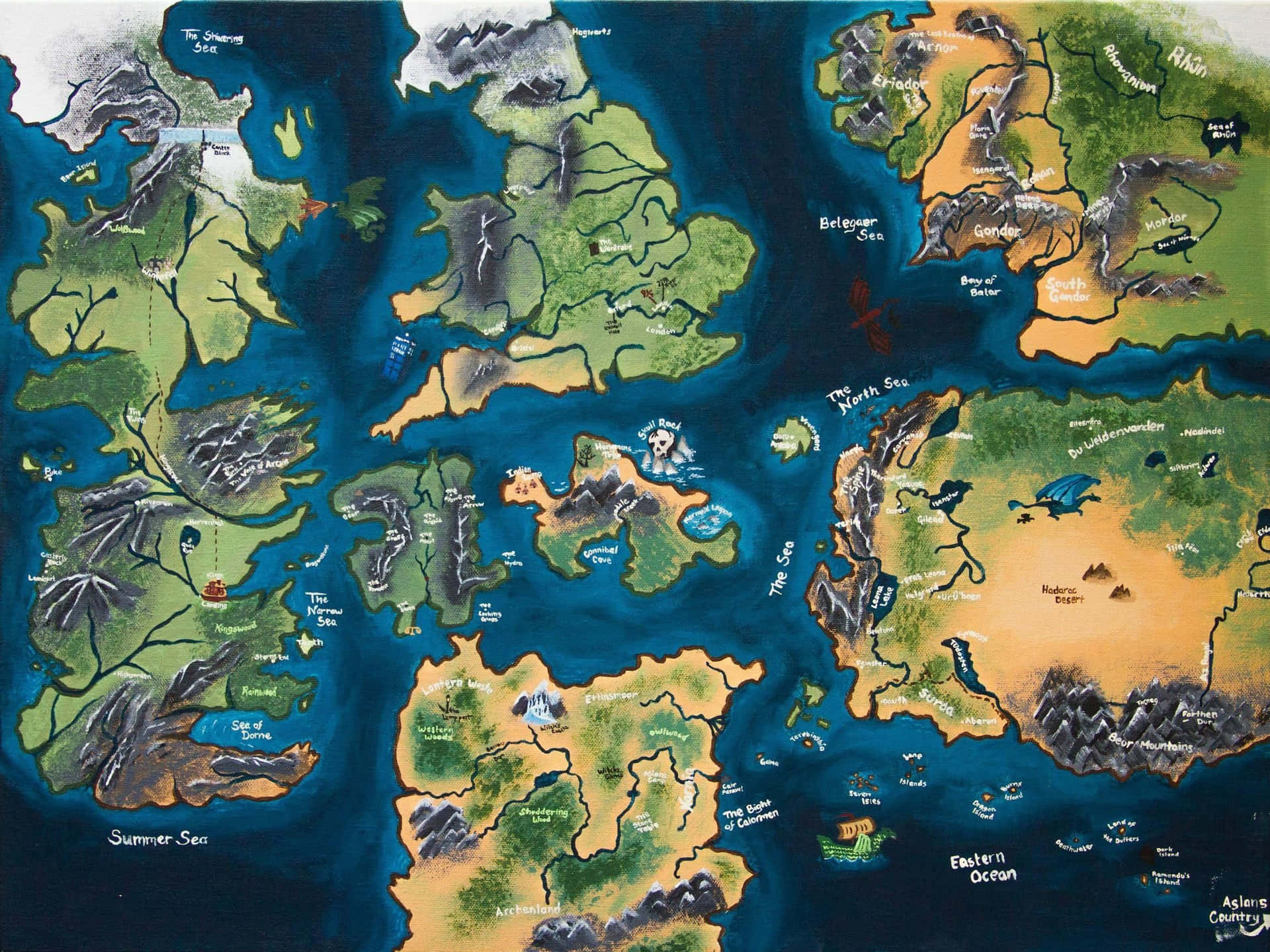 ゲーム・オブ・スローンズ 地図 — ゲーム・オブ・スローンズ GIF 壁紙