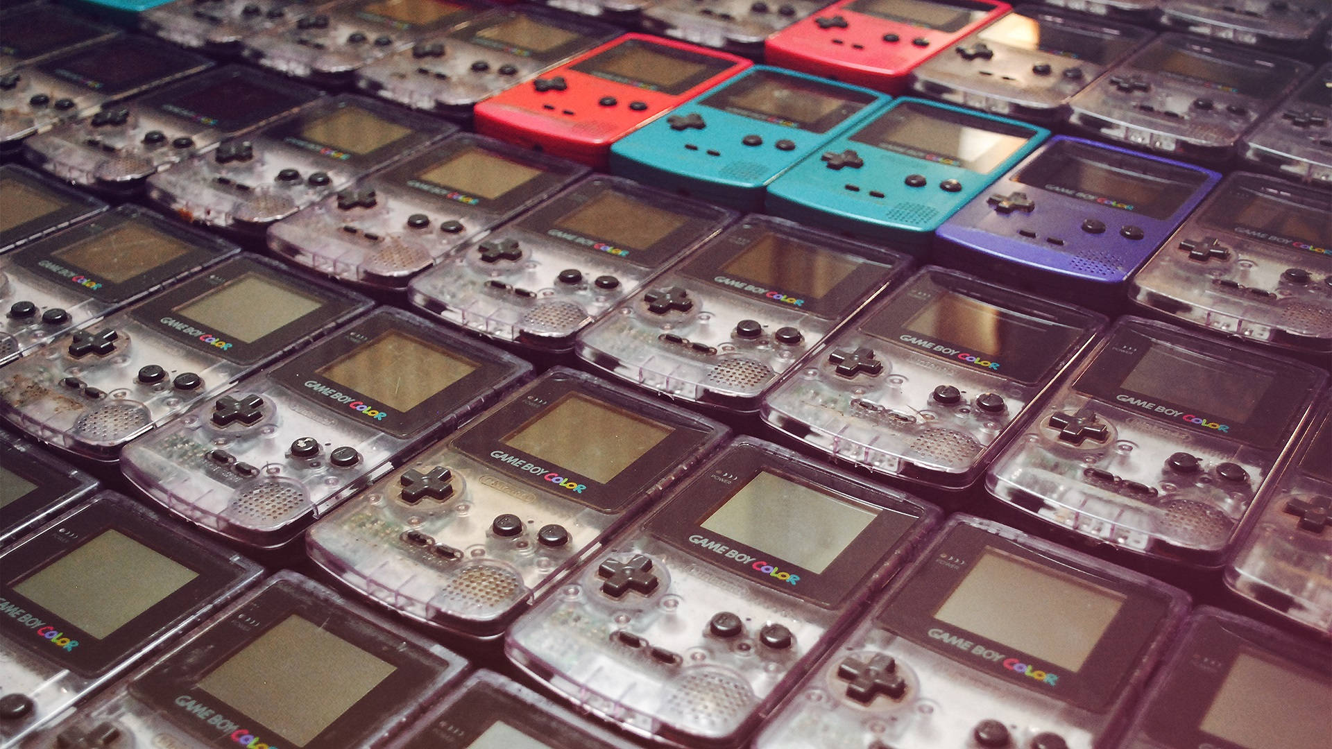 ゲームボーイカラーの並び 壁紙