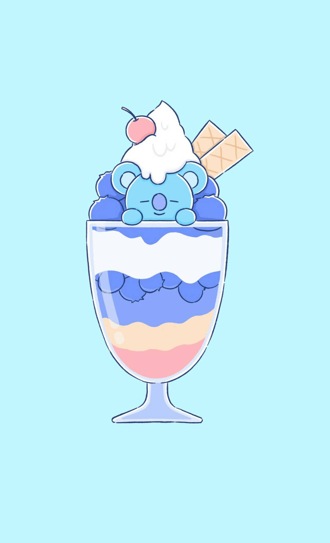 コヤ BT21 アイスクリーム 壁紙