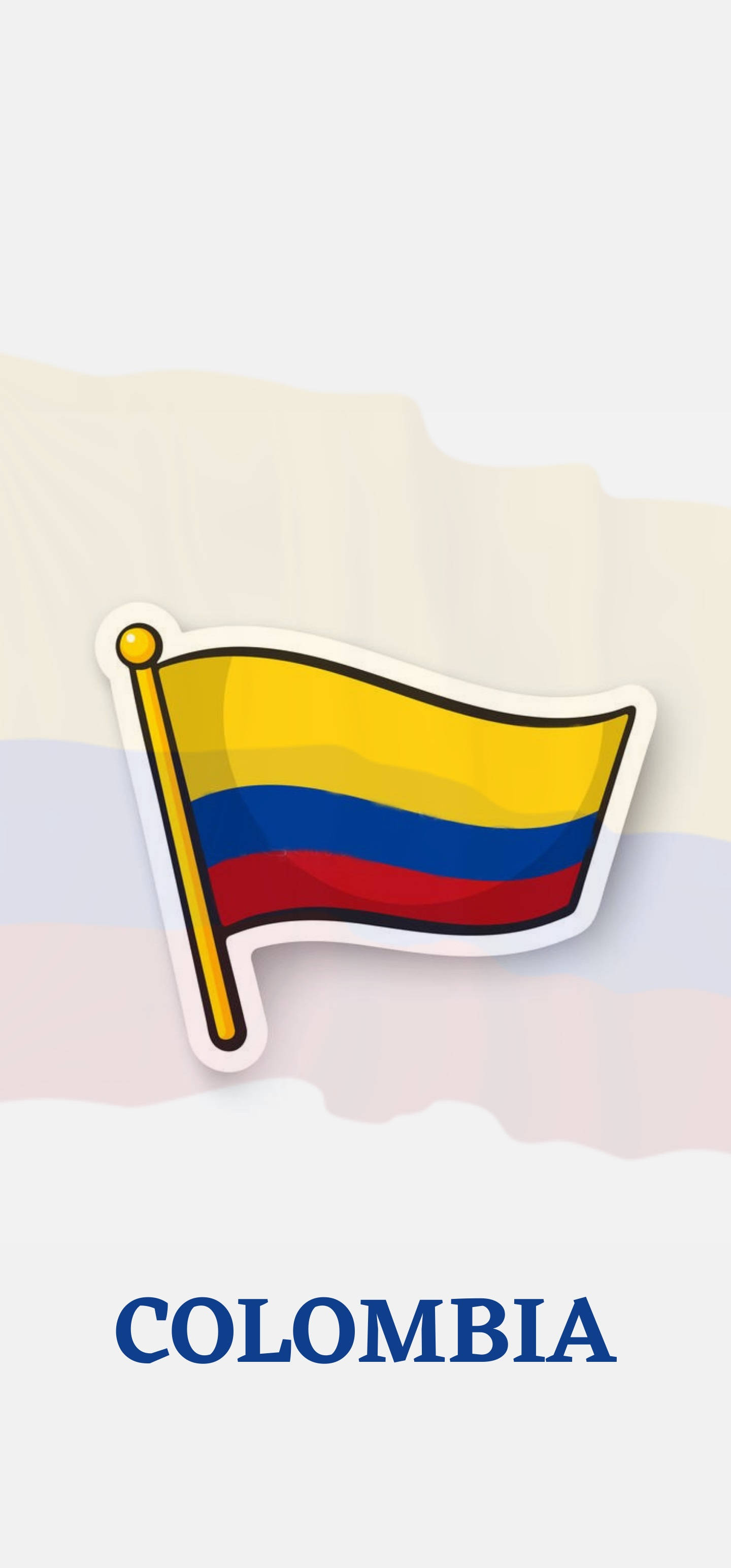 コロンビア国旗ベクター 壁紙