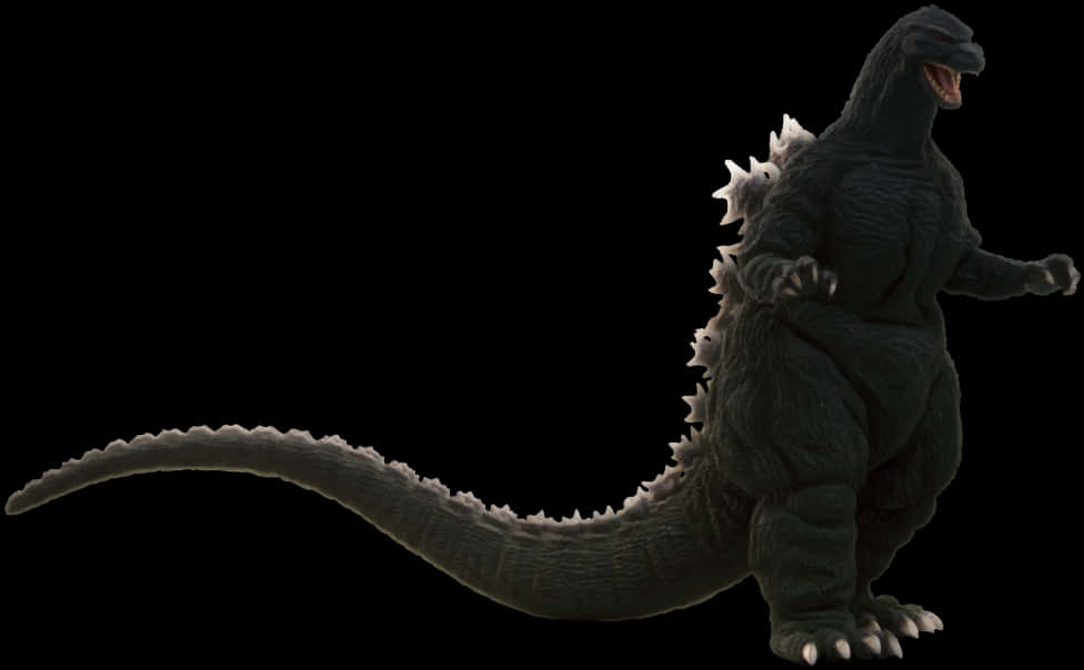 ゴジラのシルエット横顔 壁紙