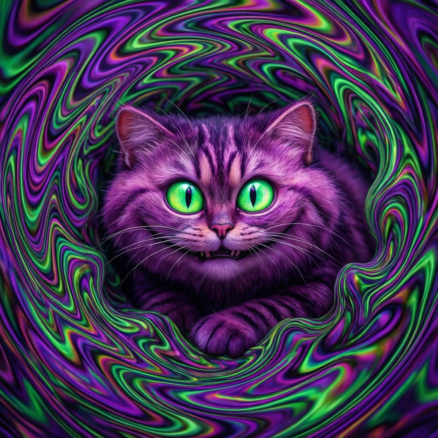 サイケデリックキャット 壁紙
