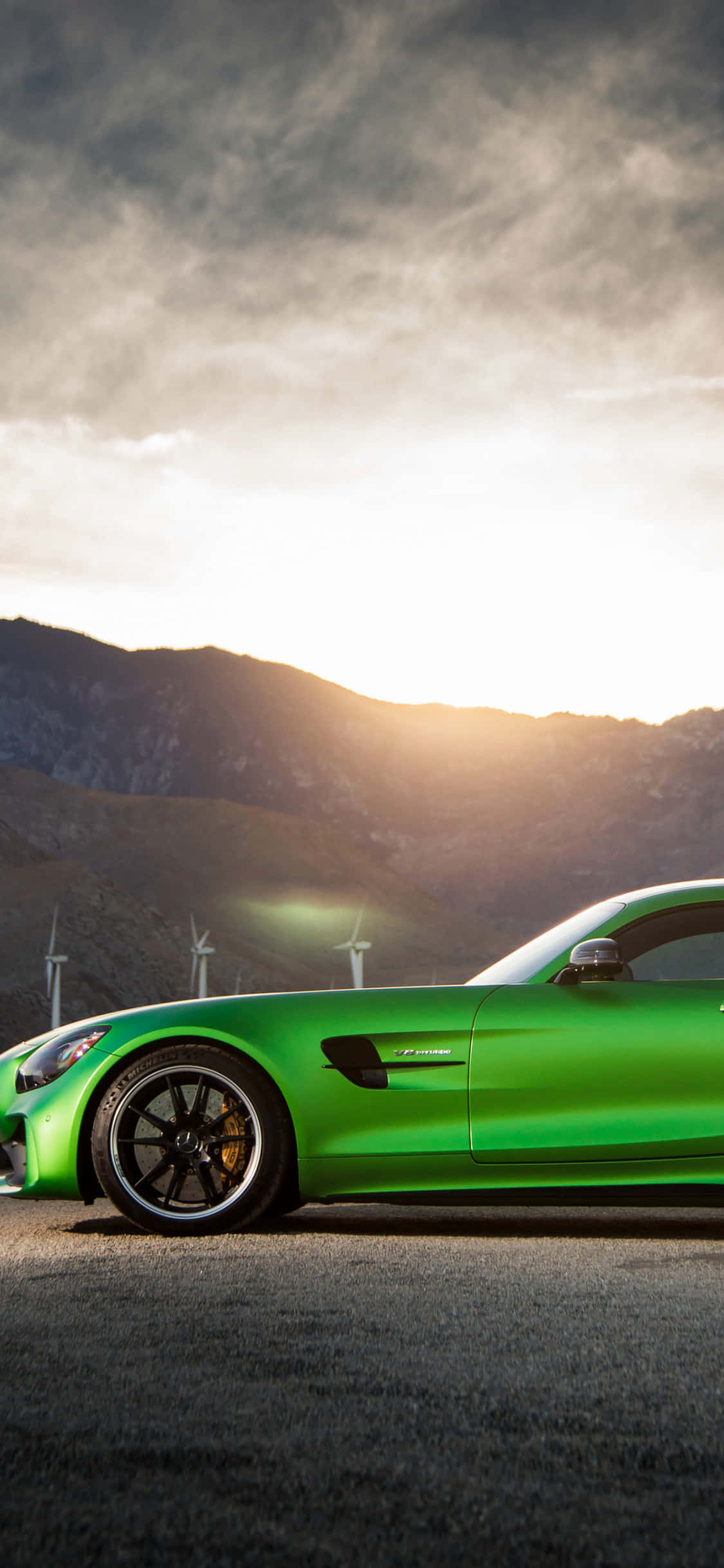 サイドプロファイル スポーツカー Android AMG GT-R背景 壁紙