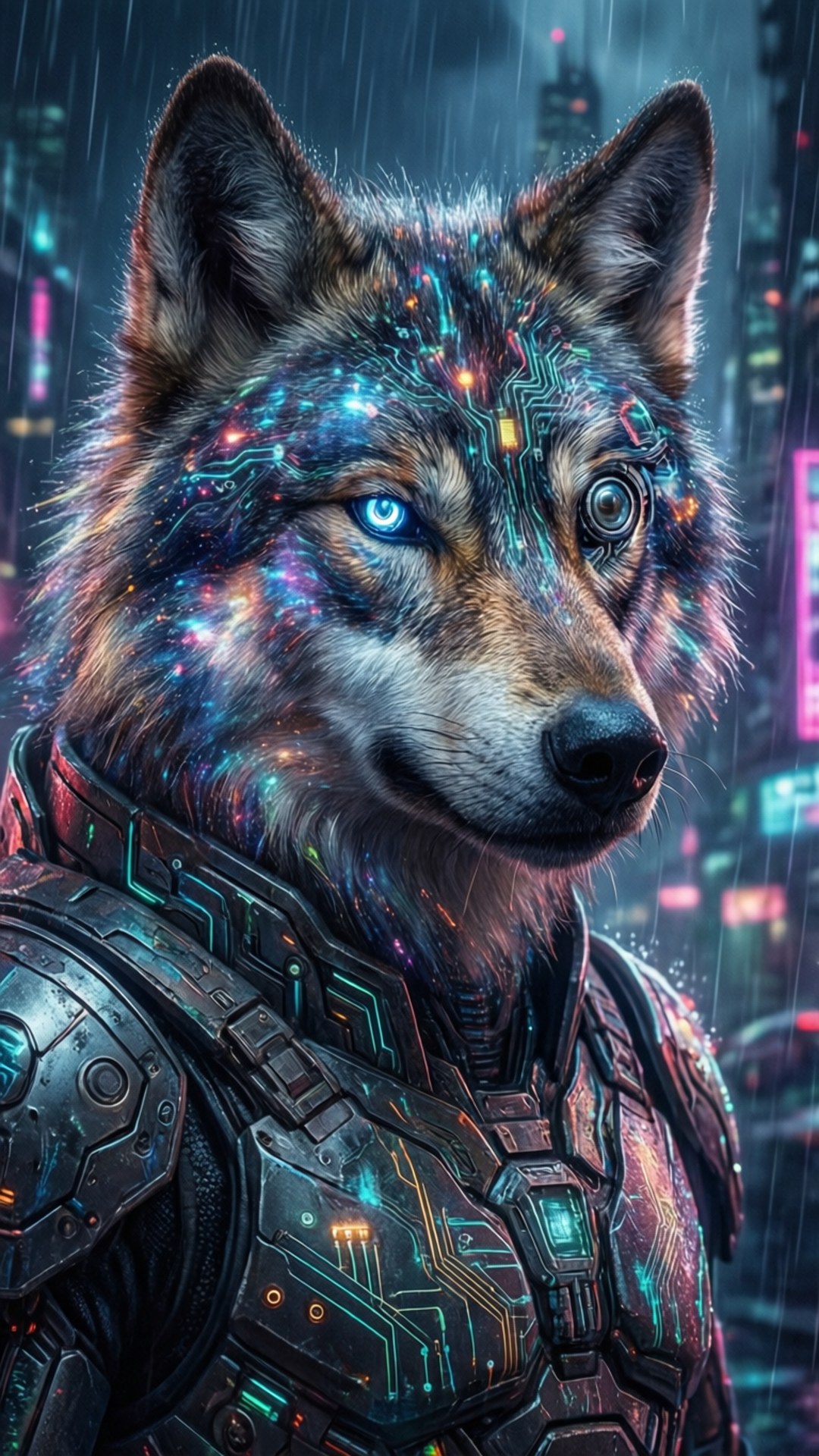 サイバーウルフ・ライジング 壁紙