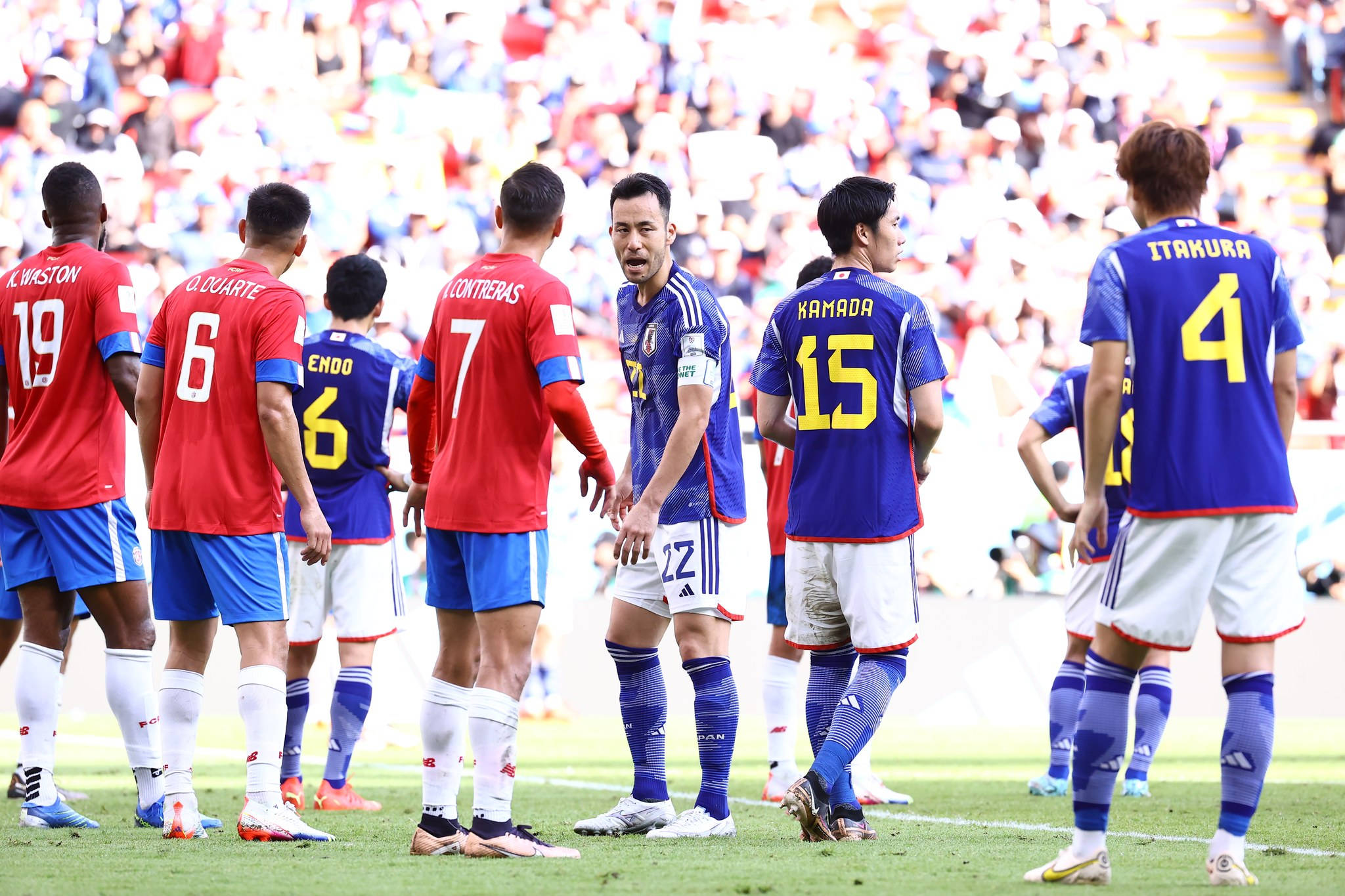 サッカー日本代表対コスタリカ 壁紙