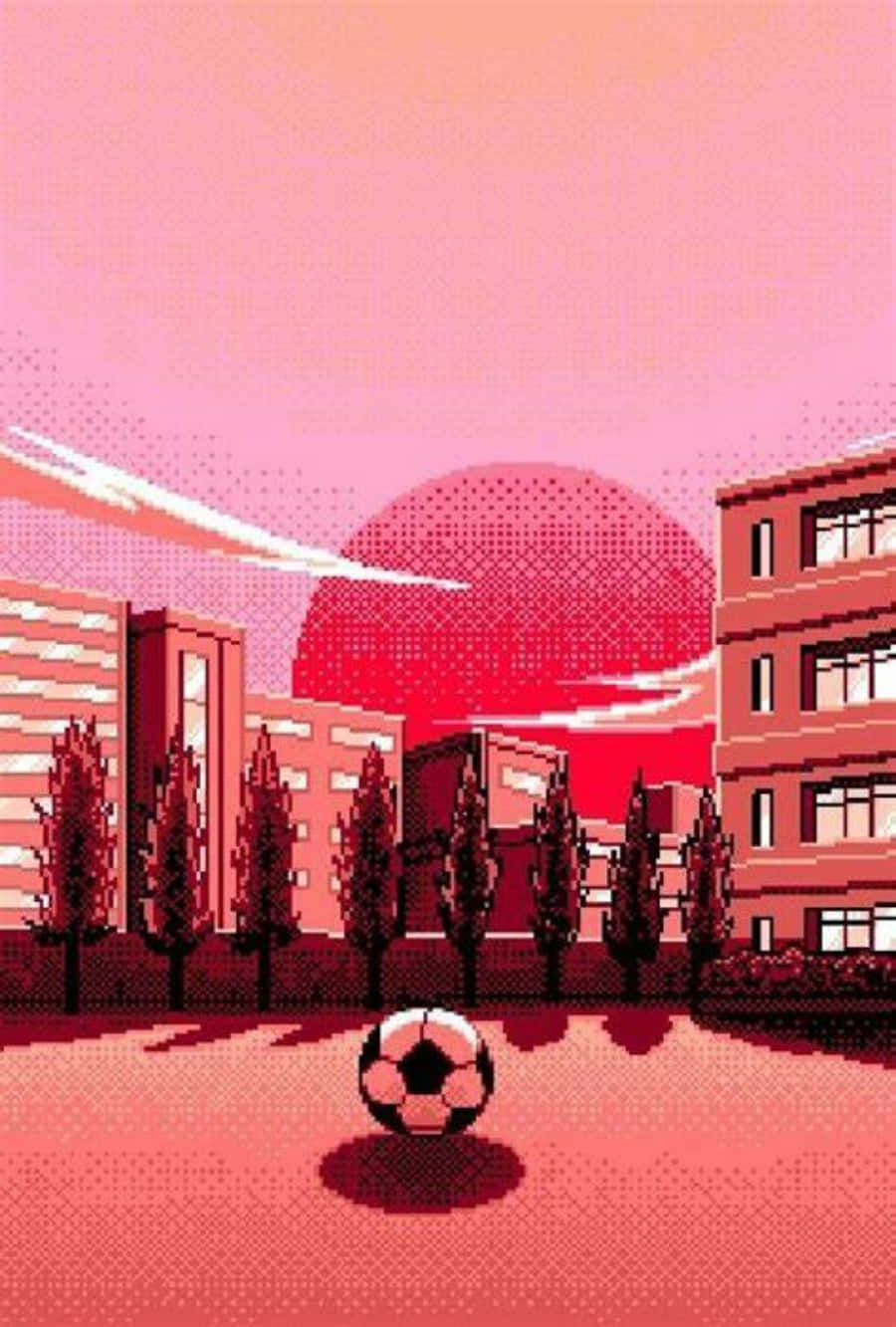 サッカー美学 — ピンク エスセティック GIF 壁紙