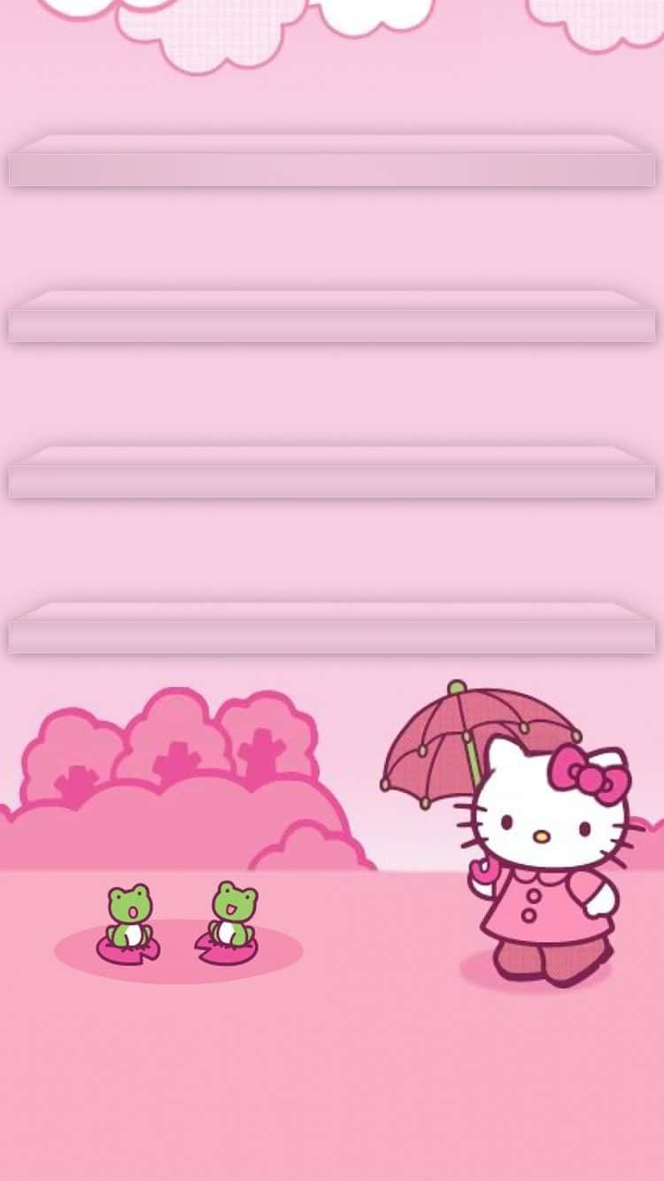 サンリオのピンクの電話 壁紙