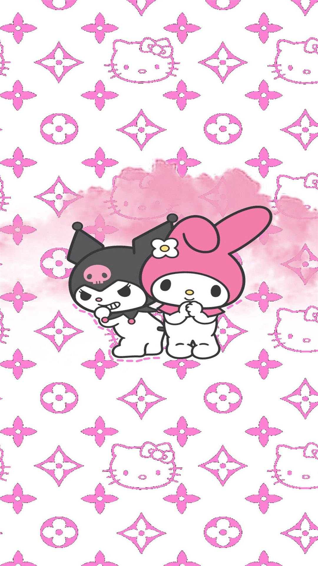サンリオキャラクターとルイ・ヴィトンの電話