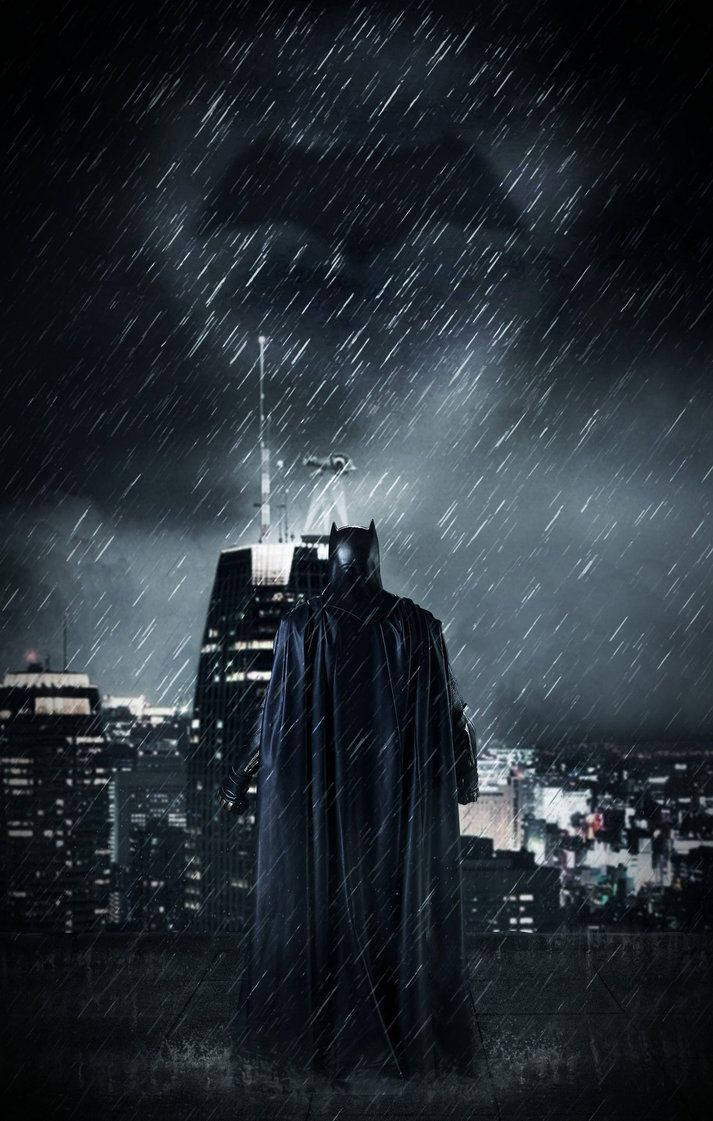 ザ・バットマン 雨の壁紙