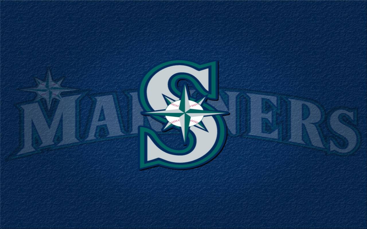 シアトル・マリナーズ モノグラムロゴ 壁紙
