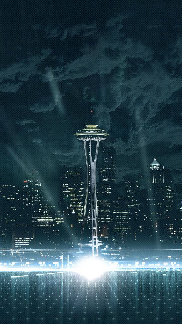 シアトルの暗雲 iPhone 壁紙