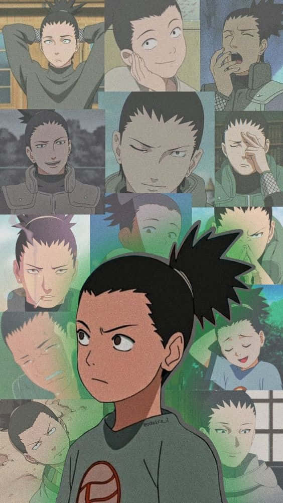 シカマルのアート風アニメイラスト 壁紙