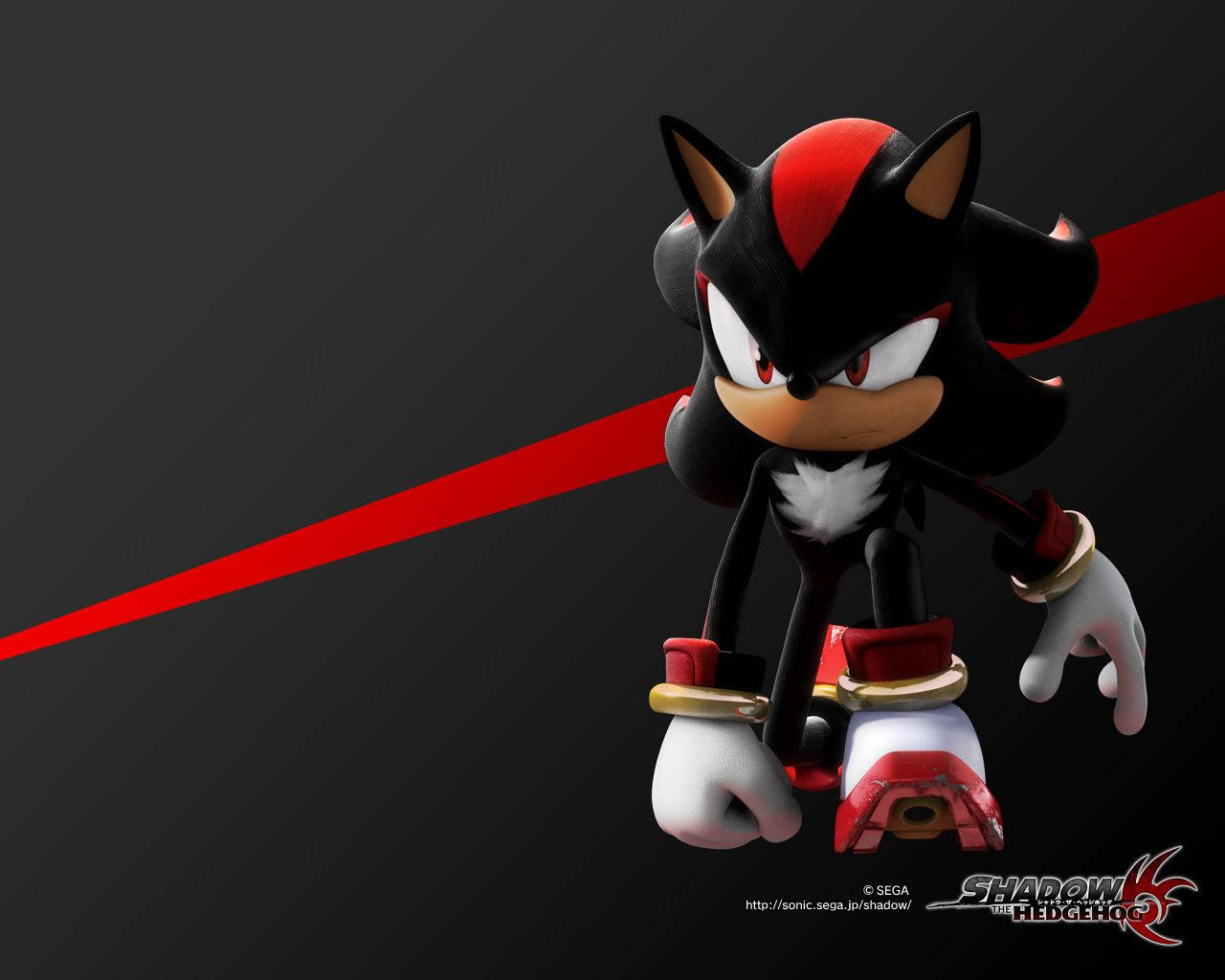シャドウ・ザ・ヘッジホッグの神秘的な魅力を捉えた3Dデジタルアート作品 壁紙