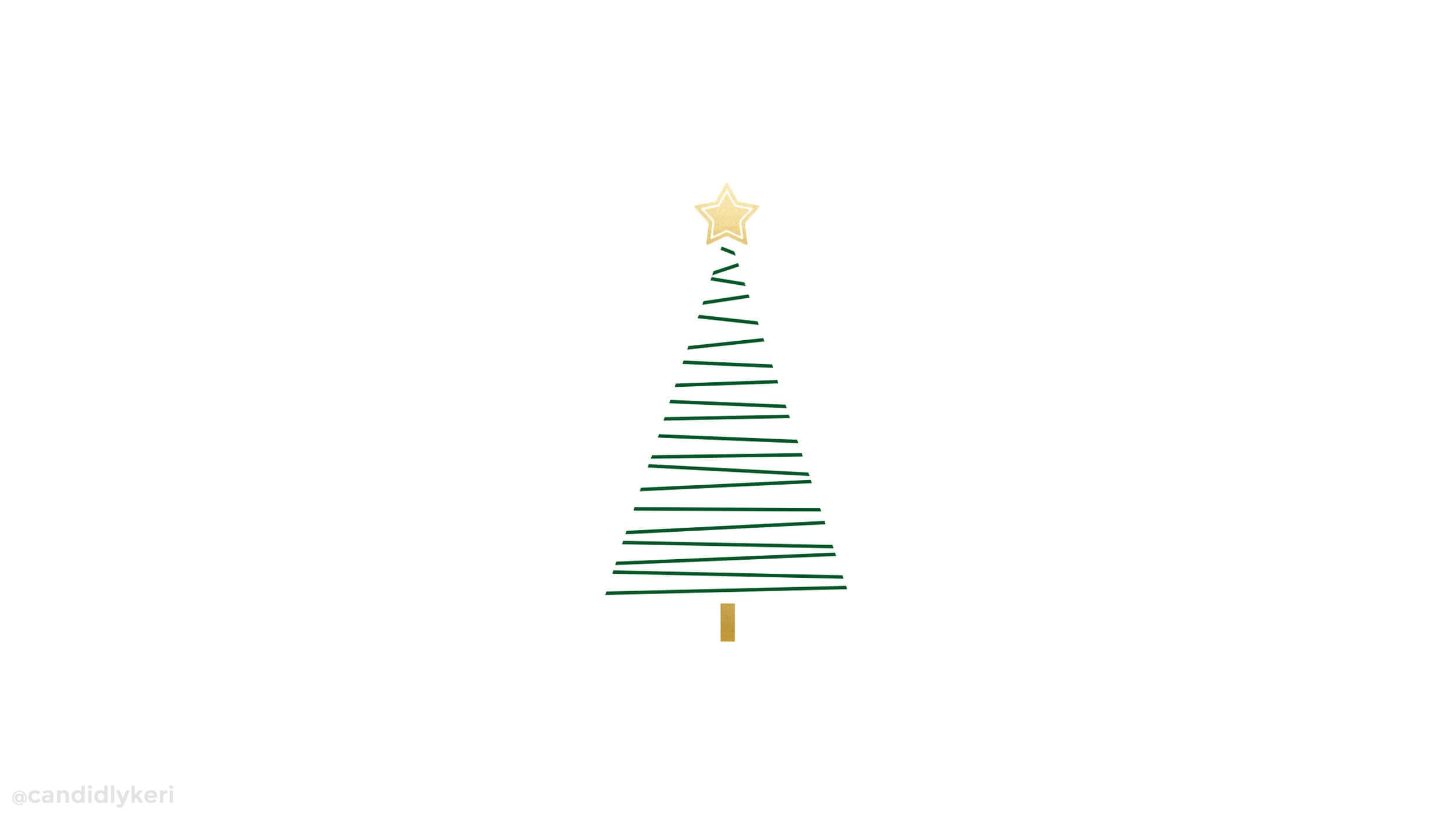 シンプルでお祝いムードあふれるクリスマス 壁紙
