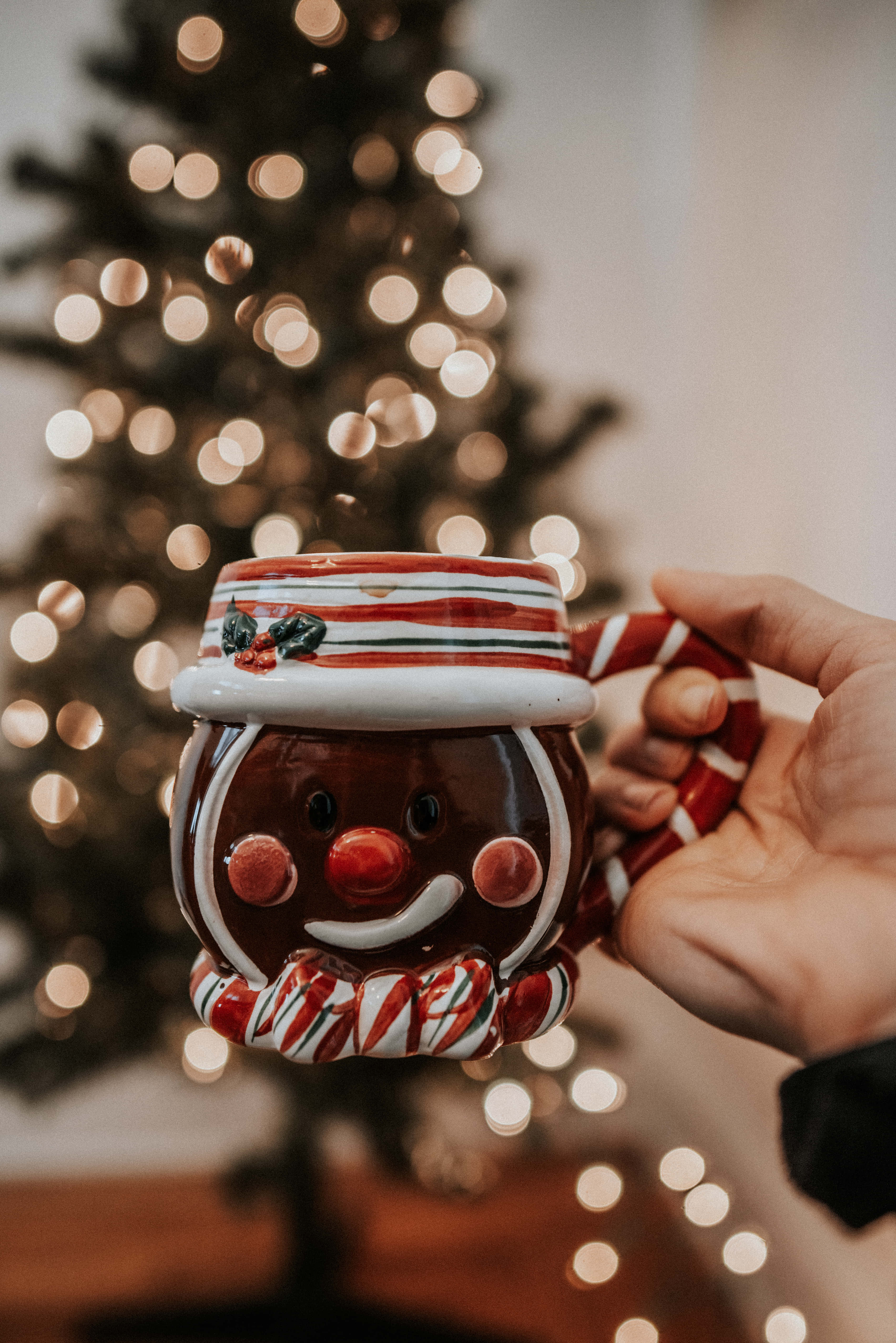 シンプルでかわいいクリスマスカップ 壁紙