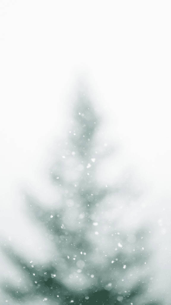 シンプルでぼやけた雪のクリスマスツリー 壁紙