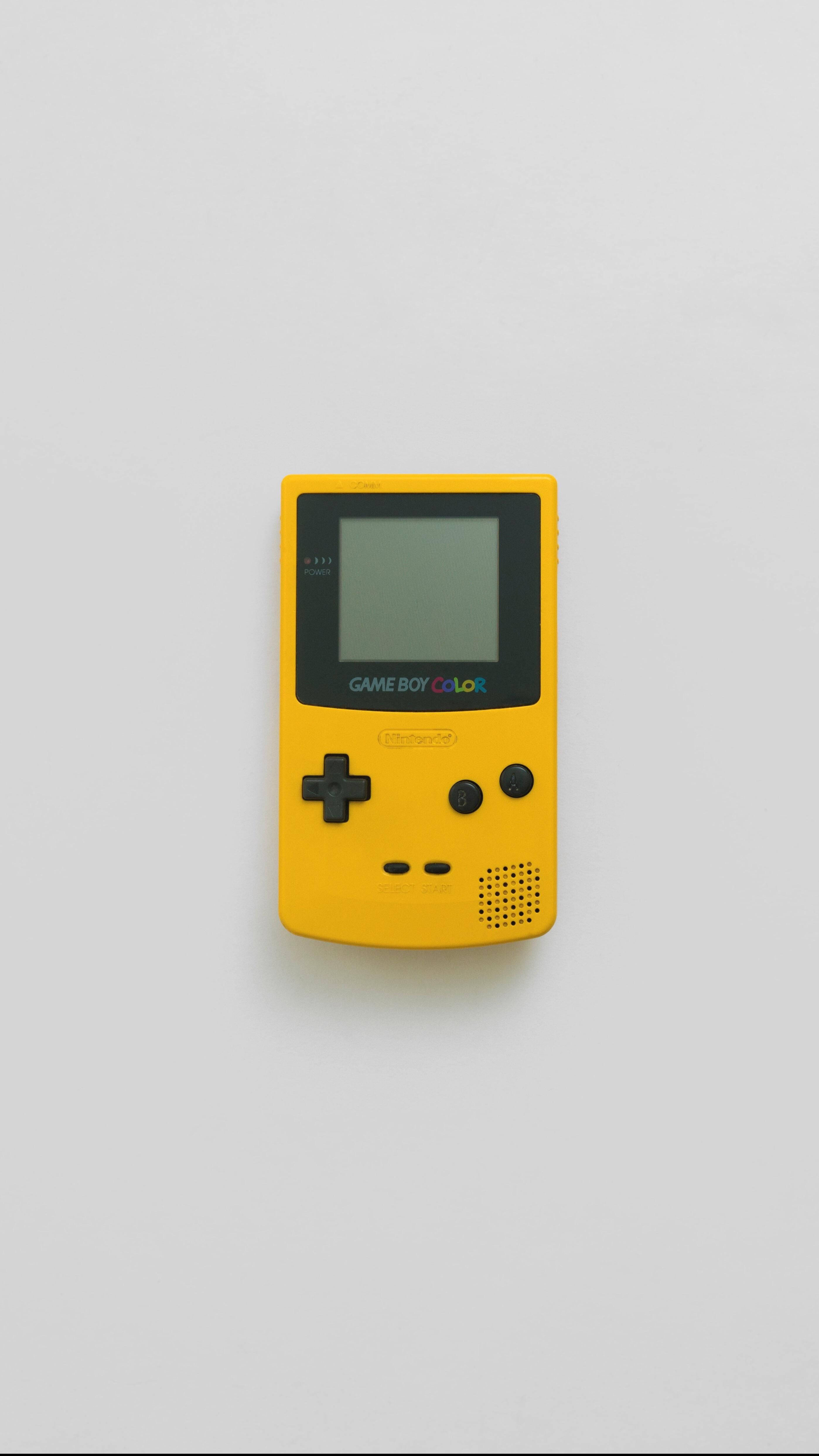 シンプルなイエローゲームボーイカラー 壁紙