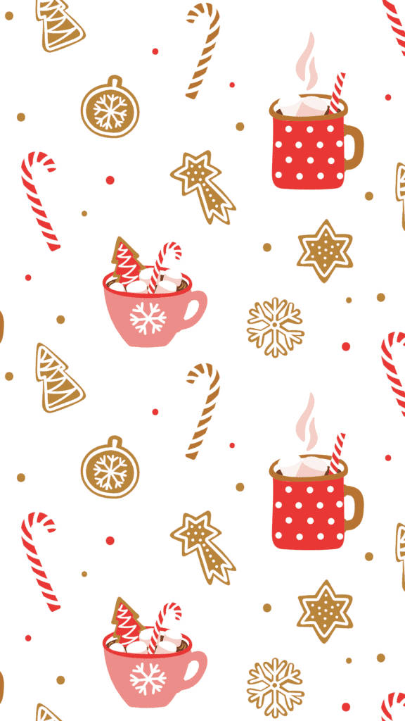 シンプルなクリスマスゴールドパターン 壁紙