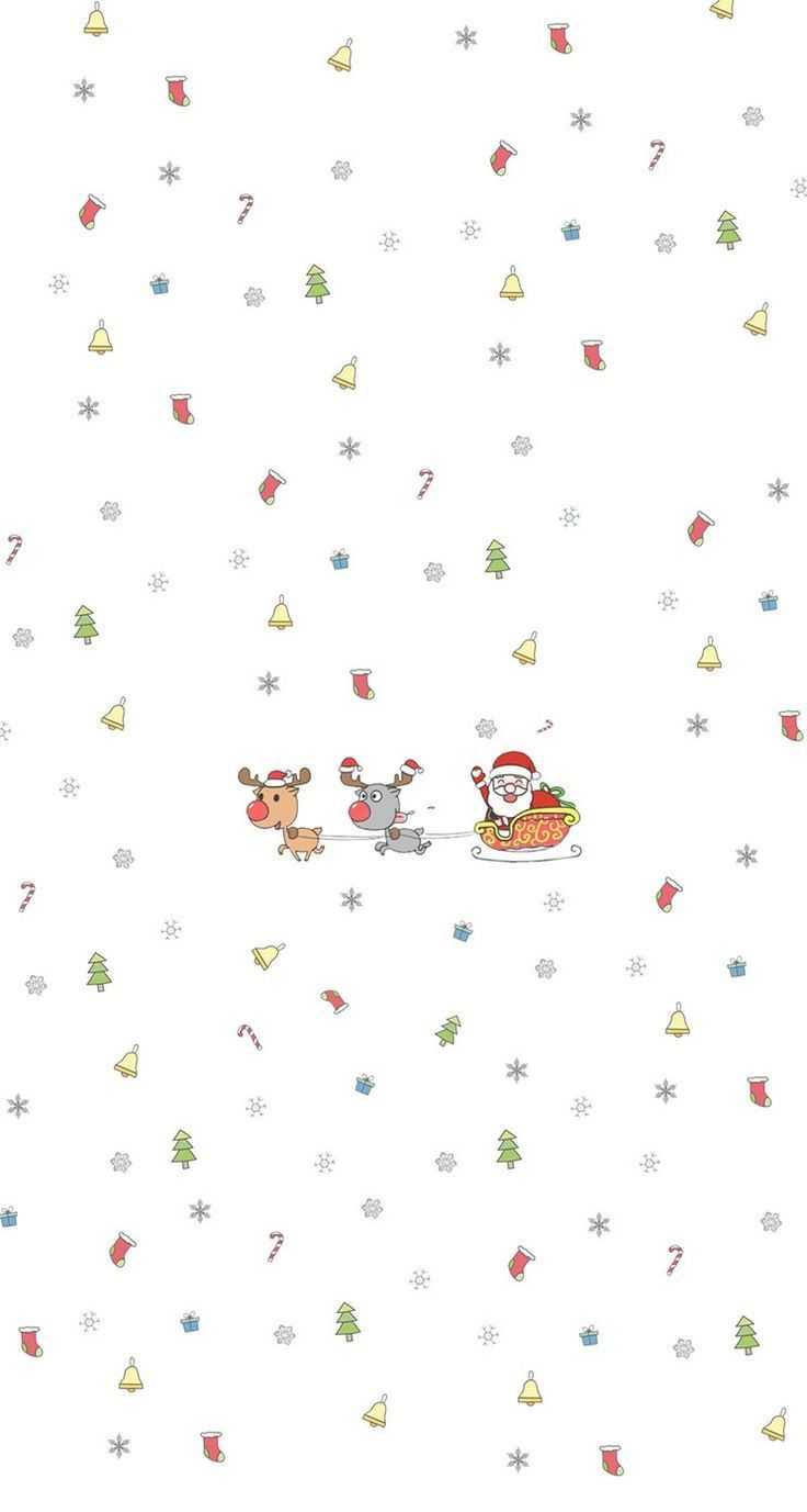 シンプルなクリスマスソリ 壁紙