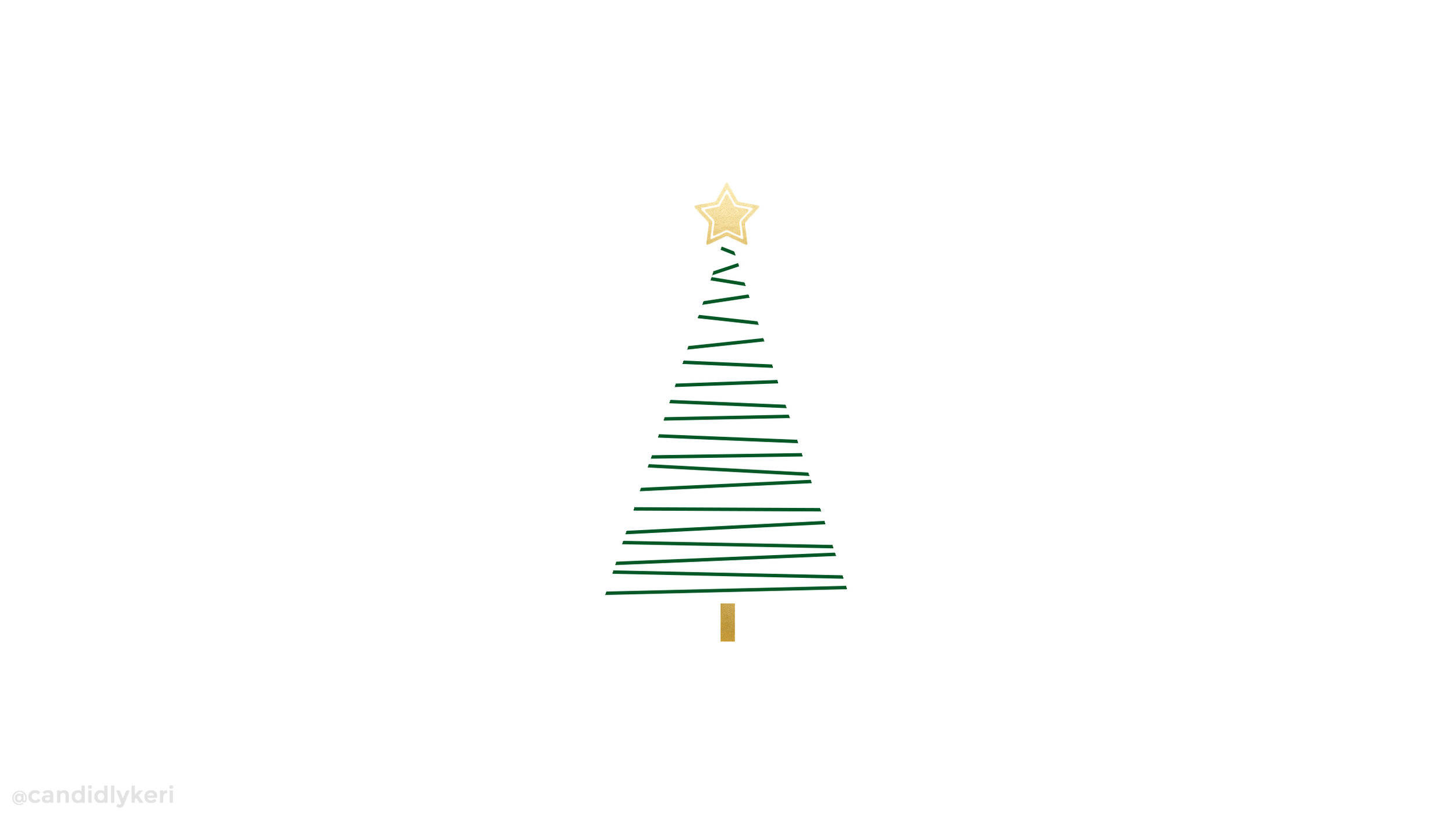 シンプルなクリスマスツリーの渦巻き 壁紙