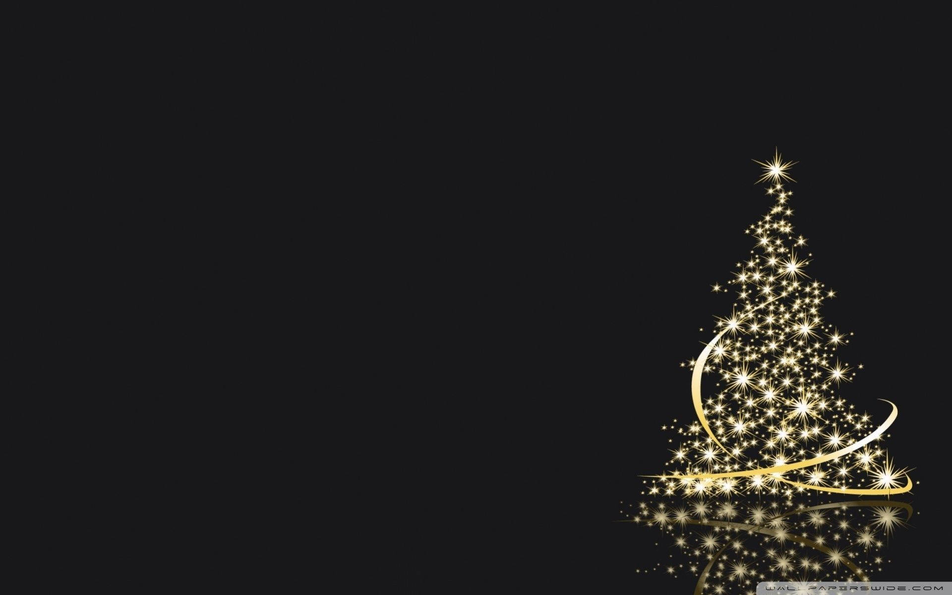 シンプルなクリスマスツリーの輝き 壁紙
