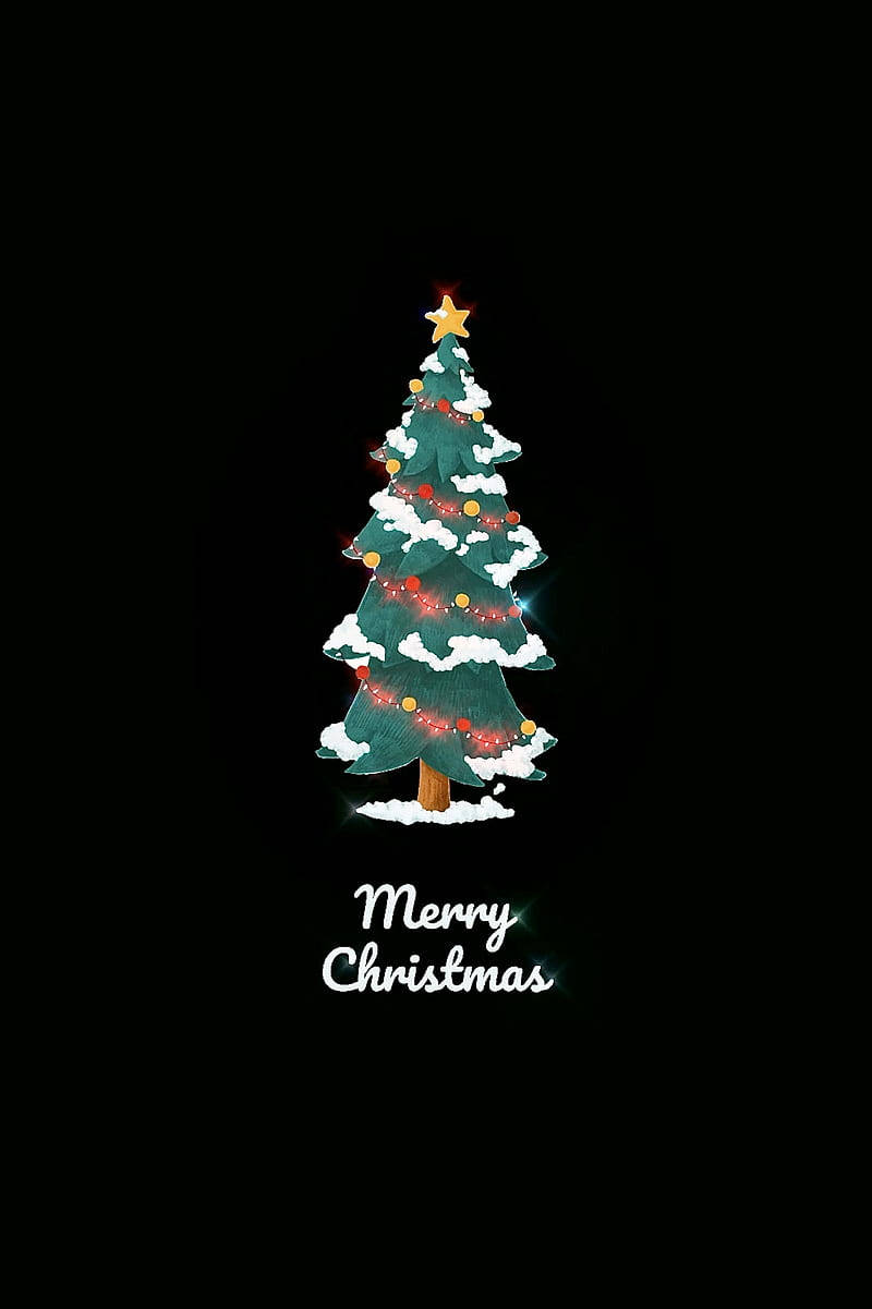 シンプルなメリークリスマス 壁紙