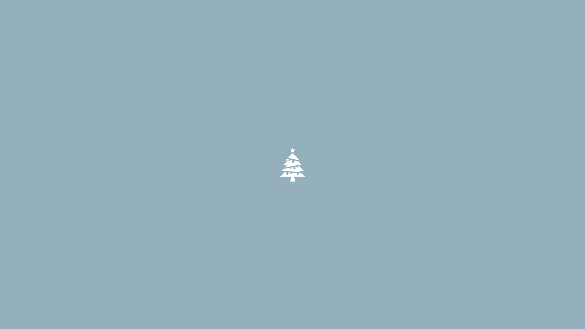 シンプルな小さな白いクリスマスツリー iPad 壁紙