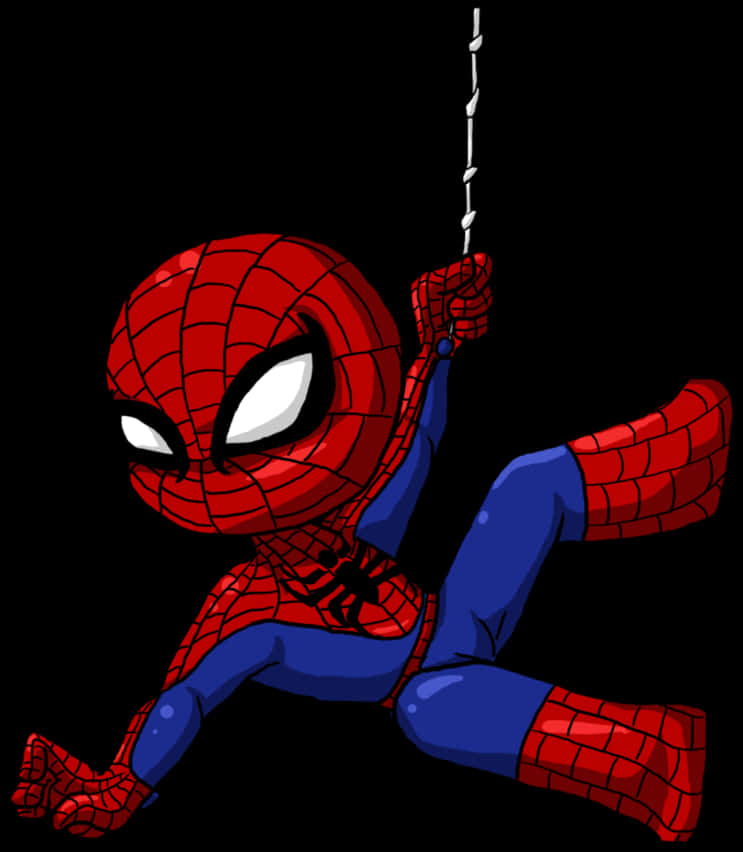 スイングするスパイダーマンのカートゥーン 壁紙