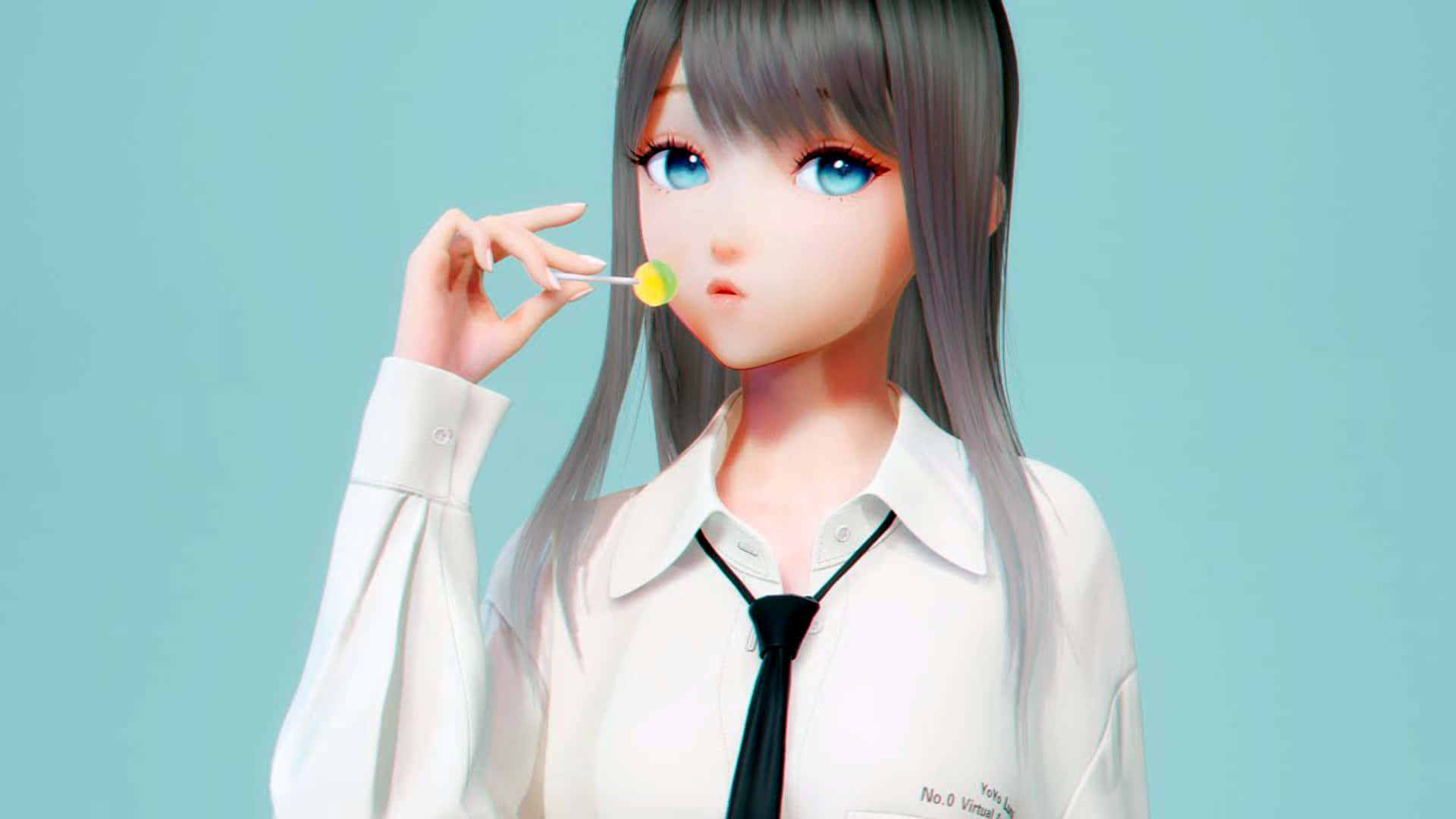 スクールガール 3Dアニメ 壁紙