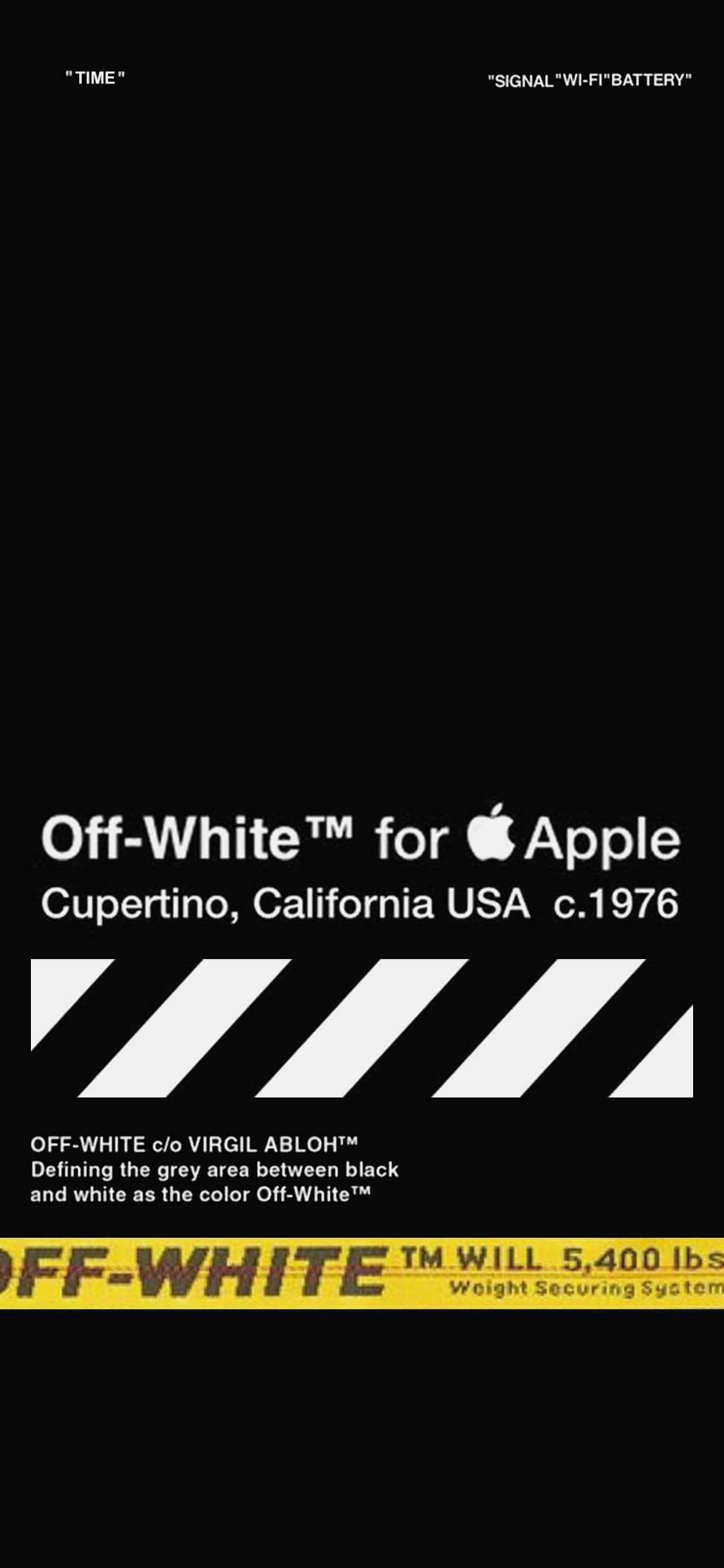 スタイリッシュでモダンなデザインの新型Off White iPhone 11 壁紙