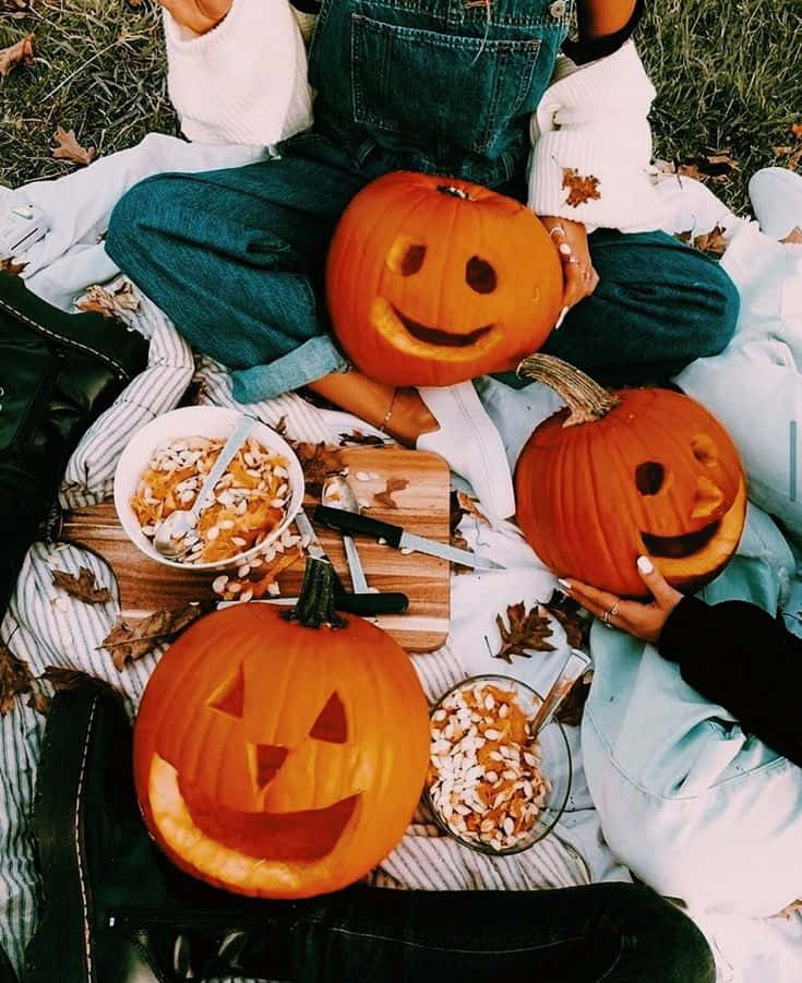 スタイリッシュにハロウィンを祝う、不気味で美しい美学！ 壁紙